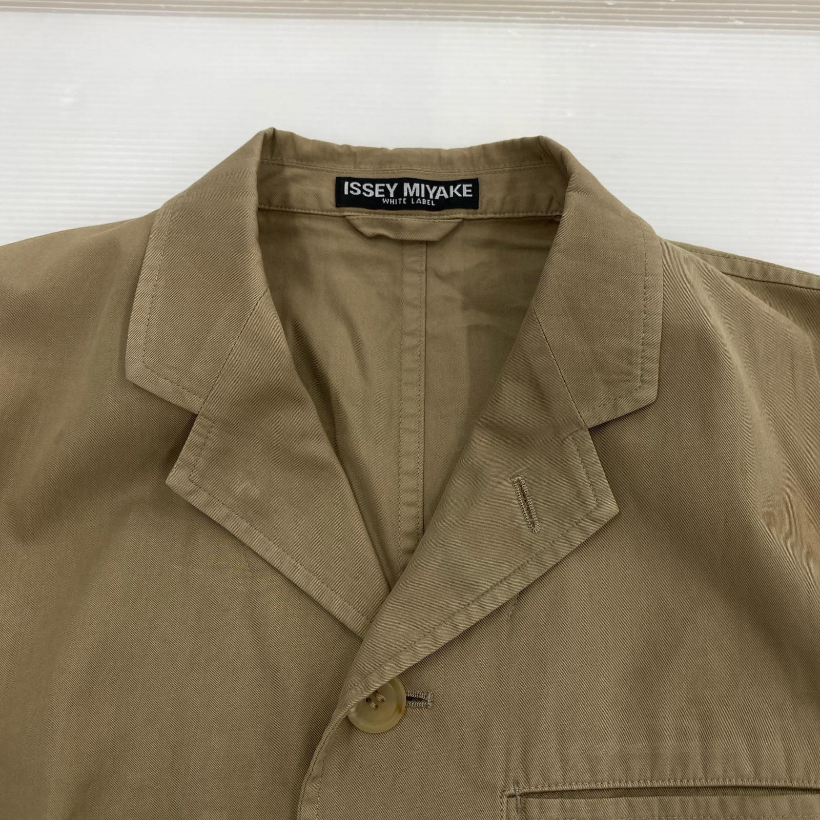 ジャケット ISSEY MIYAKE コットンテーラードジャケット ベージュ ベージュ