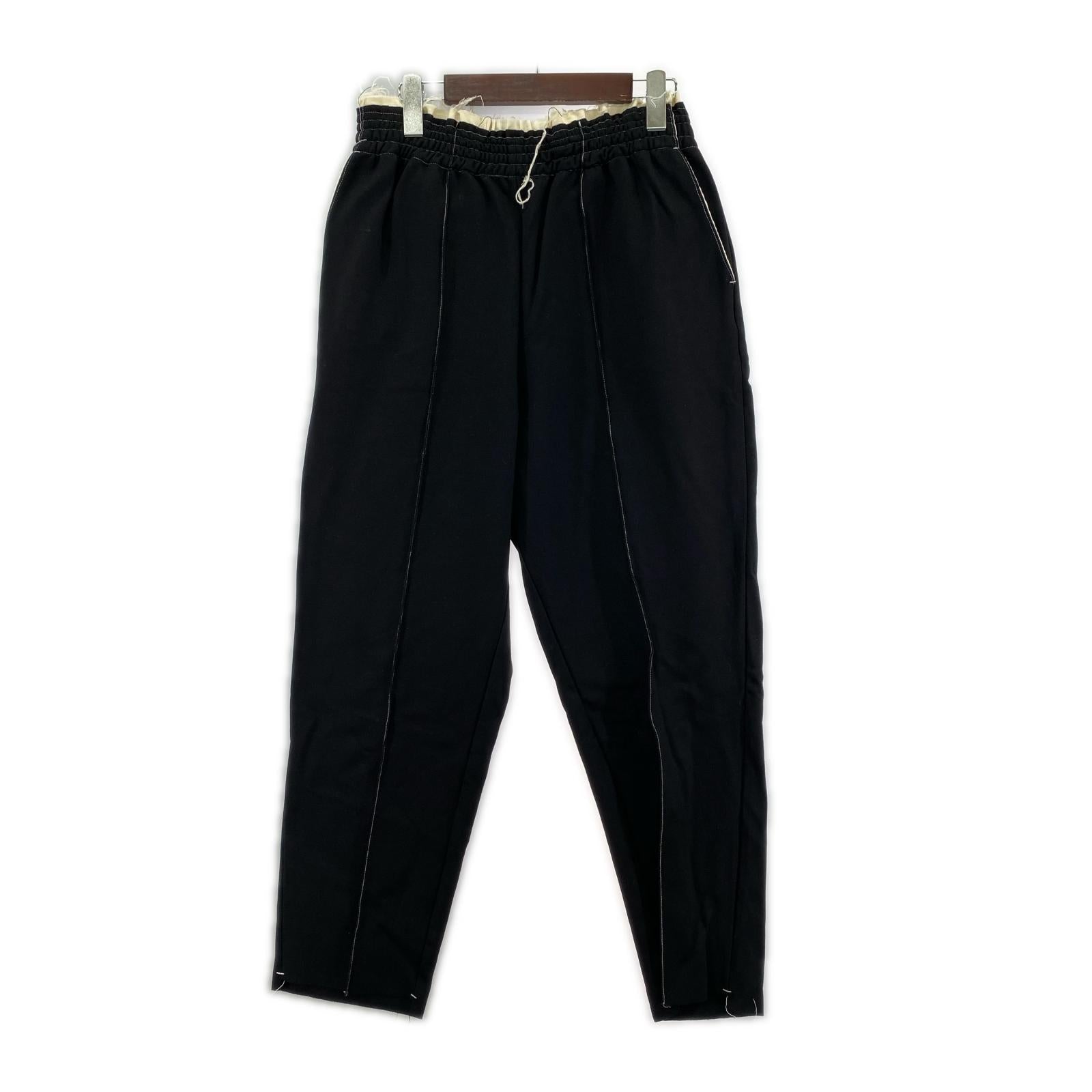 パンツ CAMIEL FORTGENS カットオフイージーパンツ 黒 S ブラック