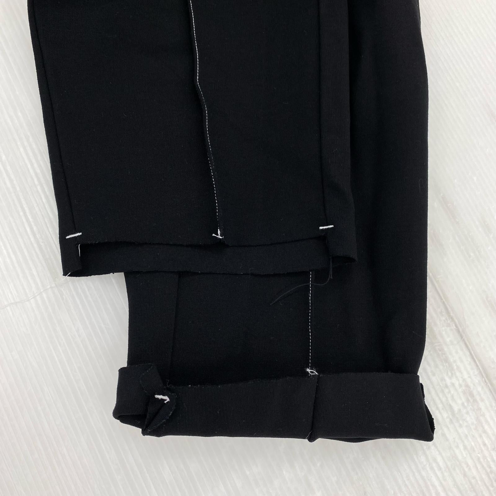 パンツ CAMIEL FORTGENS カットオフイージーパンツ 黒 S ブラック