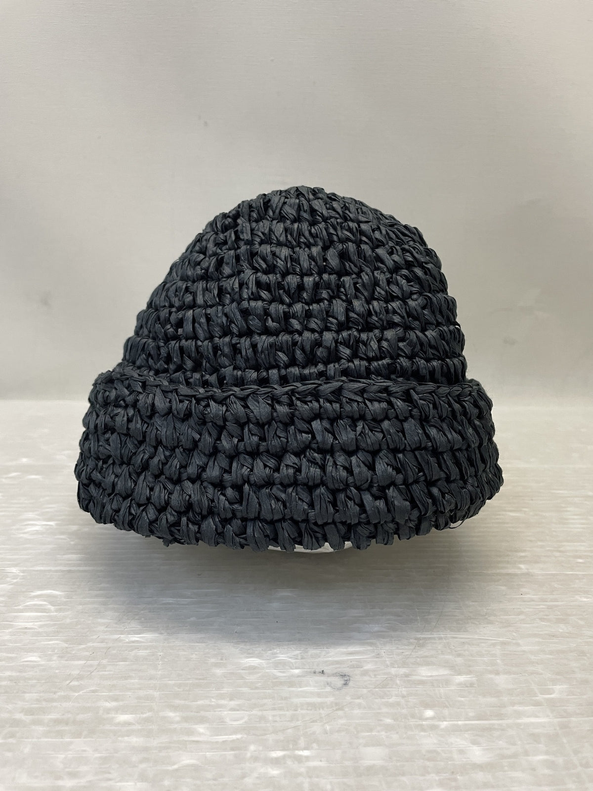 キャップ KIJIMA TAKAYUKI PAPER HAND KNIT WATCH CAP 黒
