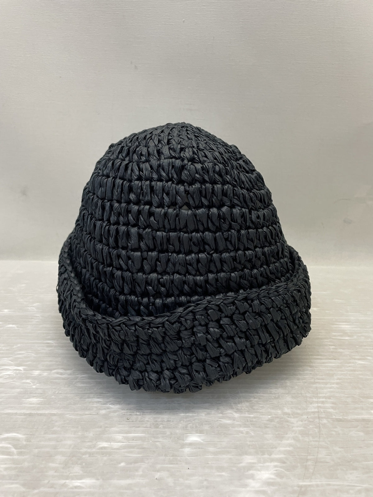 キャップ KIJIMA TAKAYUKI PAPER HAND KNIT WATCH CAP 黒