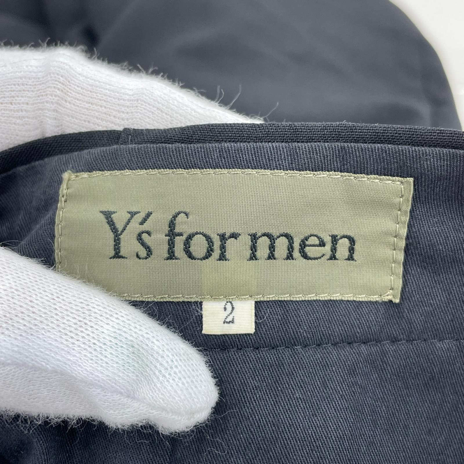 パンツ Y’s for men ウールギャバスラックス 2 黒 ブラック