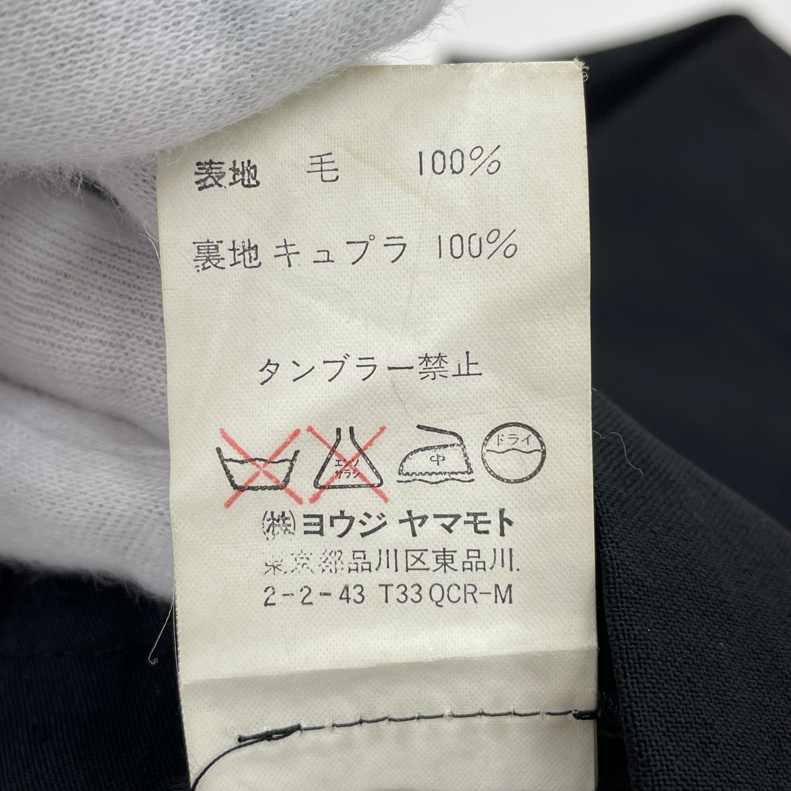 パンツ Y’s for men ウールギャバスラックス 2 黒 ブラック
