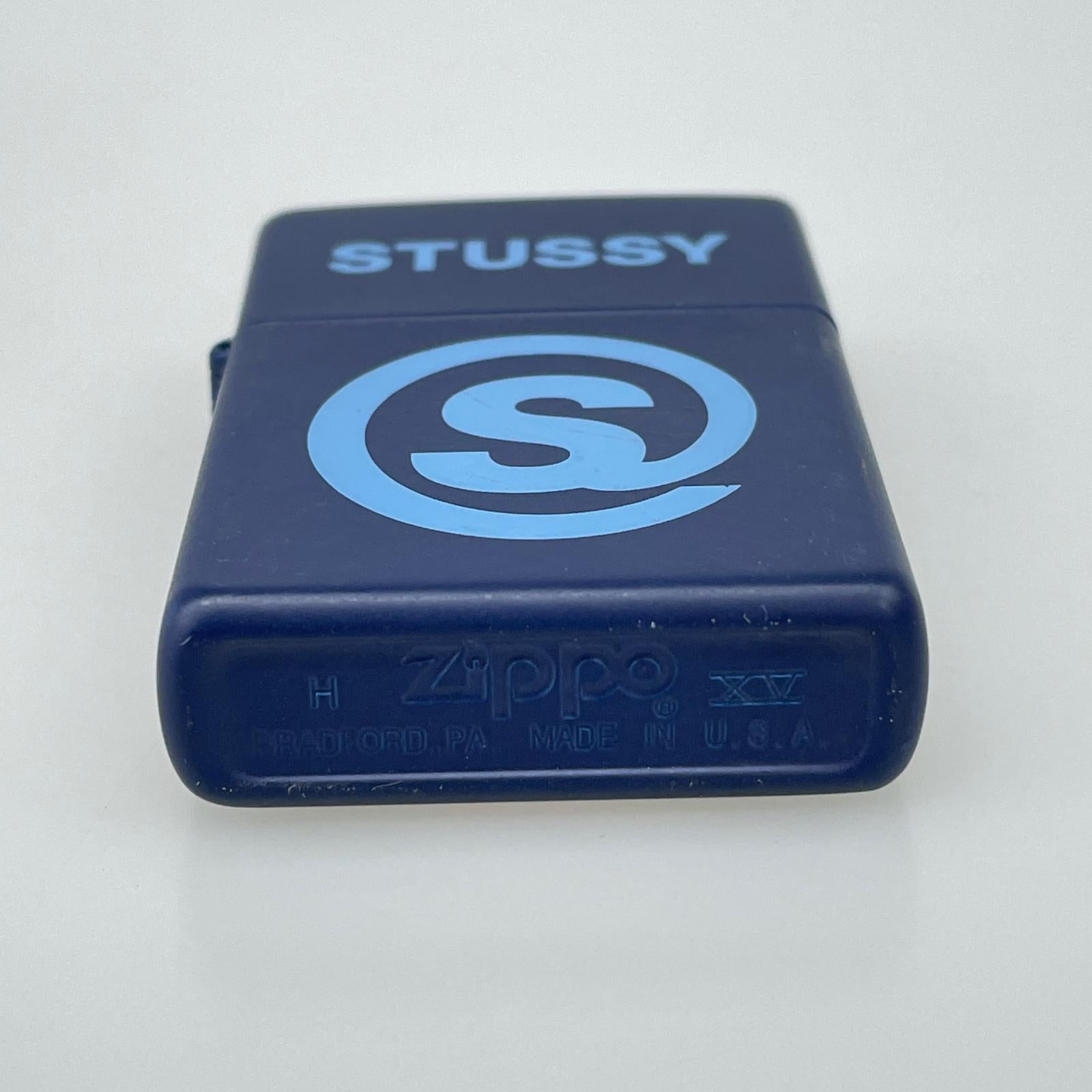 ライター STUSSY ZIPPO ネイビー