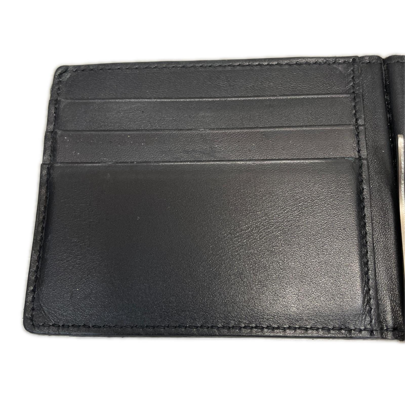 SAINT LAURENT クロコ 型押しレザー マネークリップ