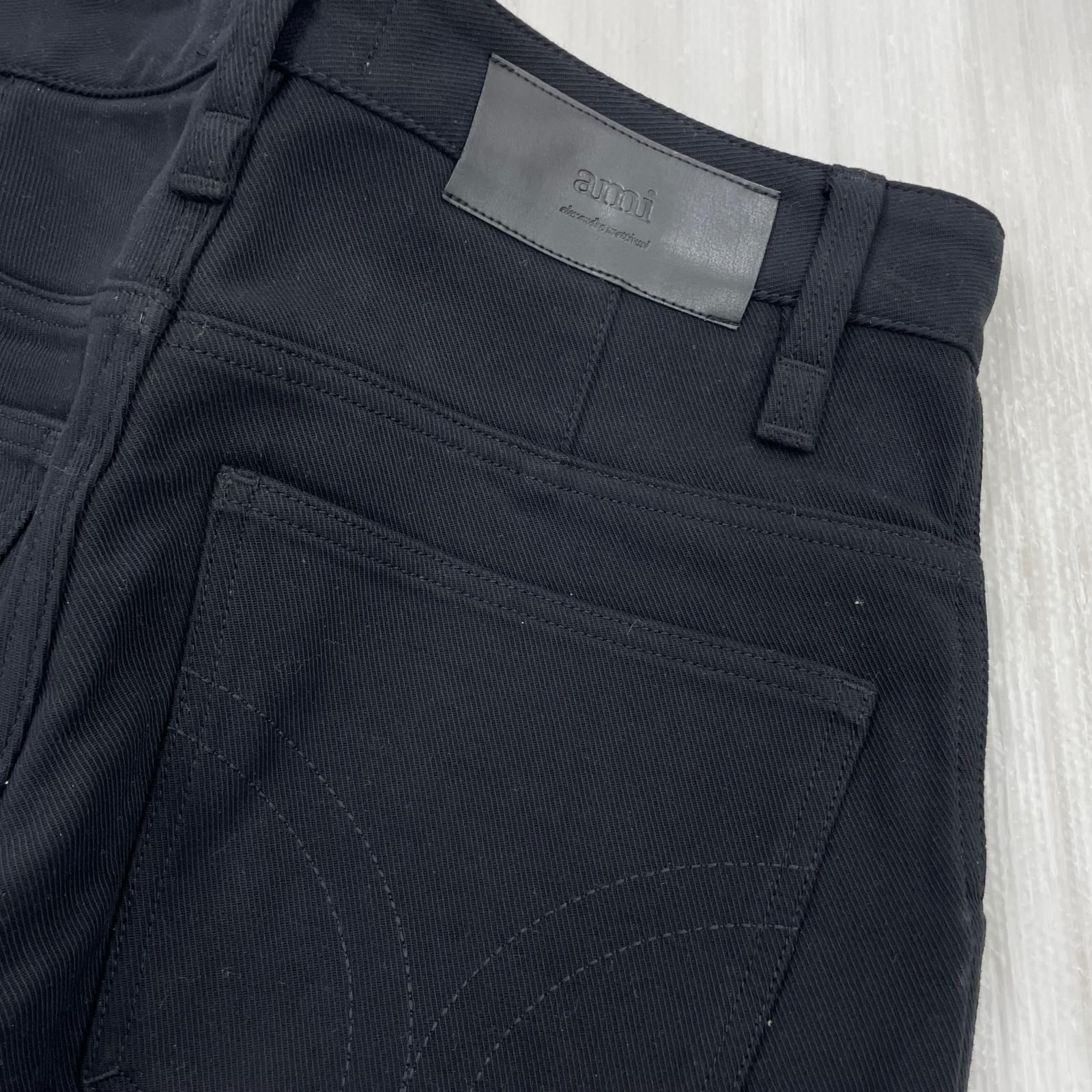 ショートパンツ ワイドショートパンツ　黒　30 30 ブラック