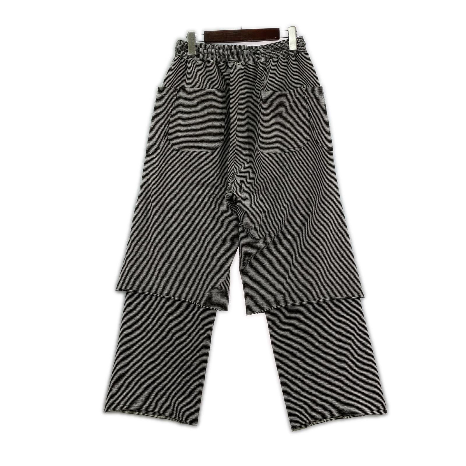 パンツ ensou. 25AW Reversible Layered Pants S ブラック