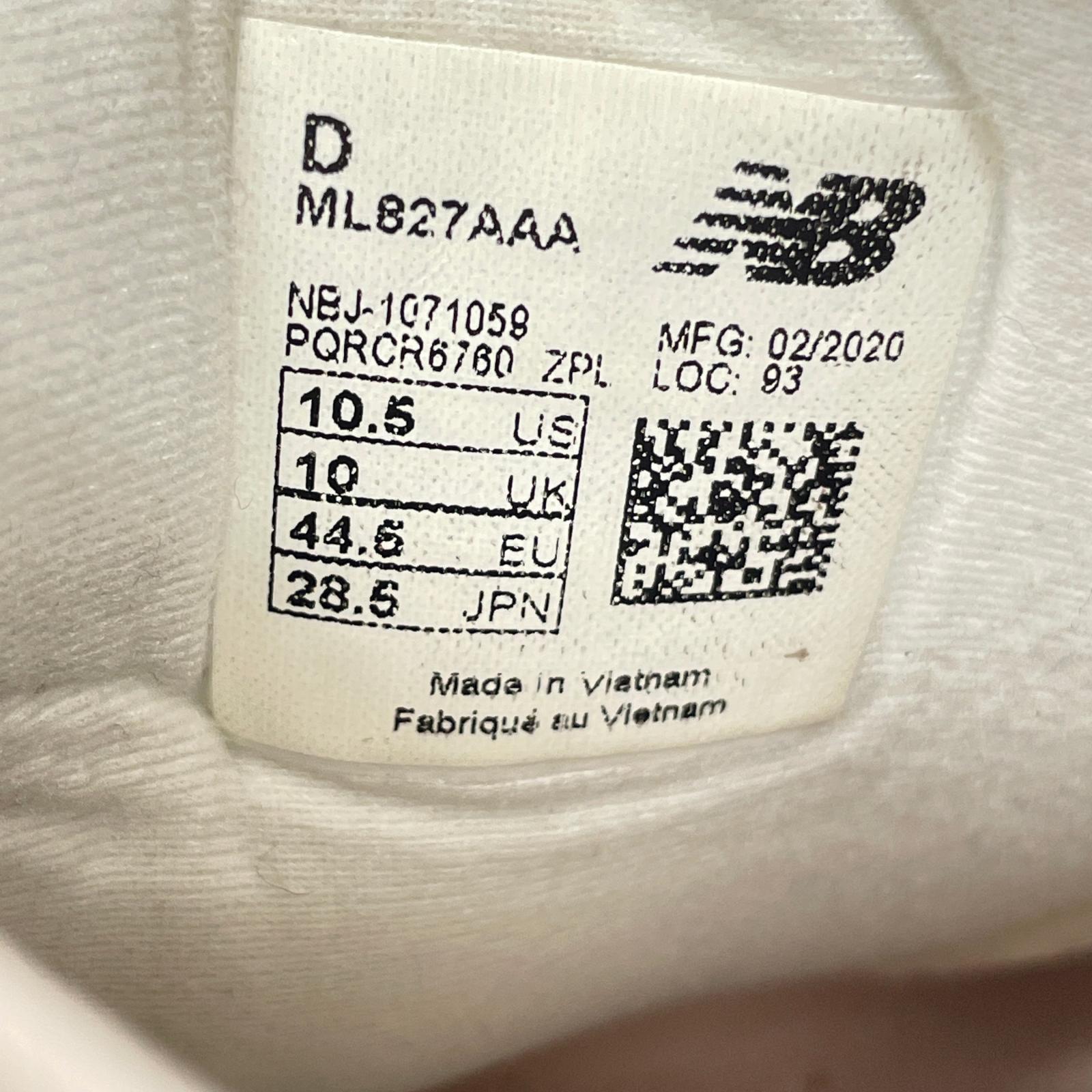 スニーカー 28.5/ML827AAA 28.5cm (US10 1/2 UK10 EU47) ホワイト