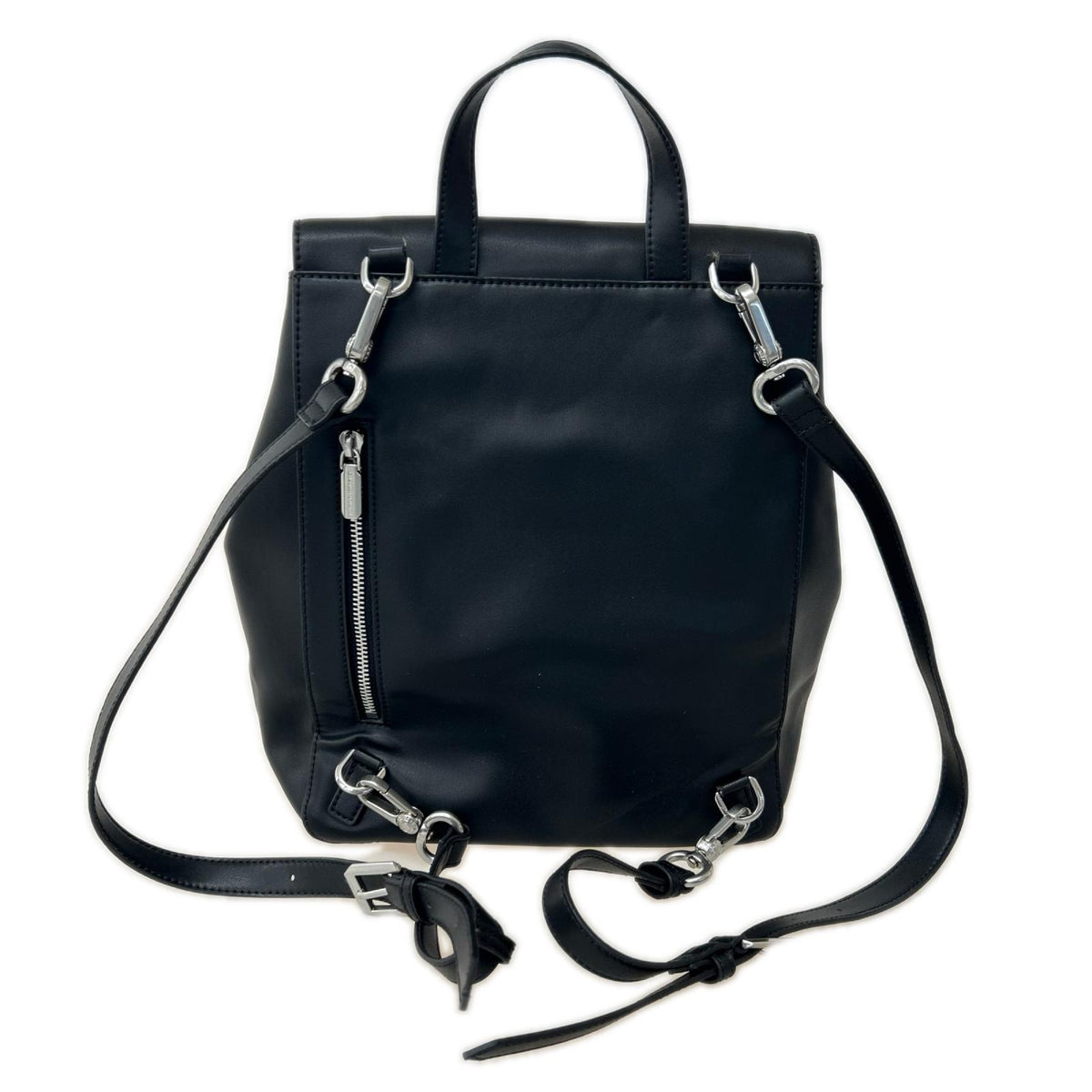 リュック・デイパック charles＆keith ストラクチャーバックパック BK ブラック