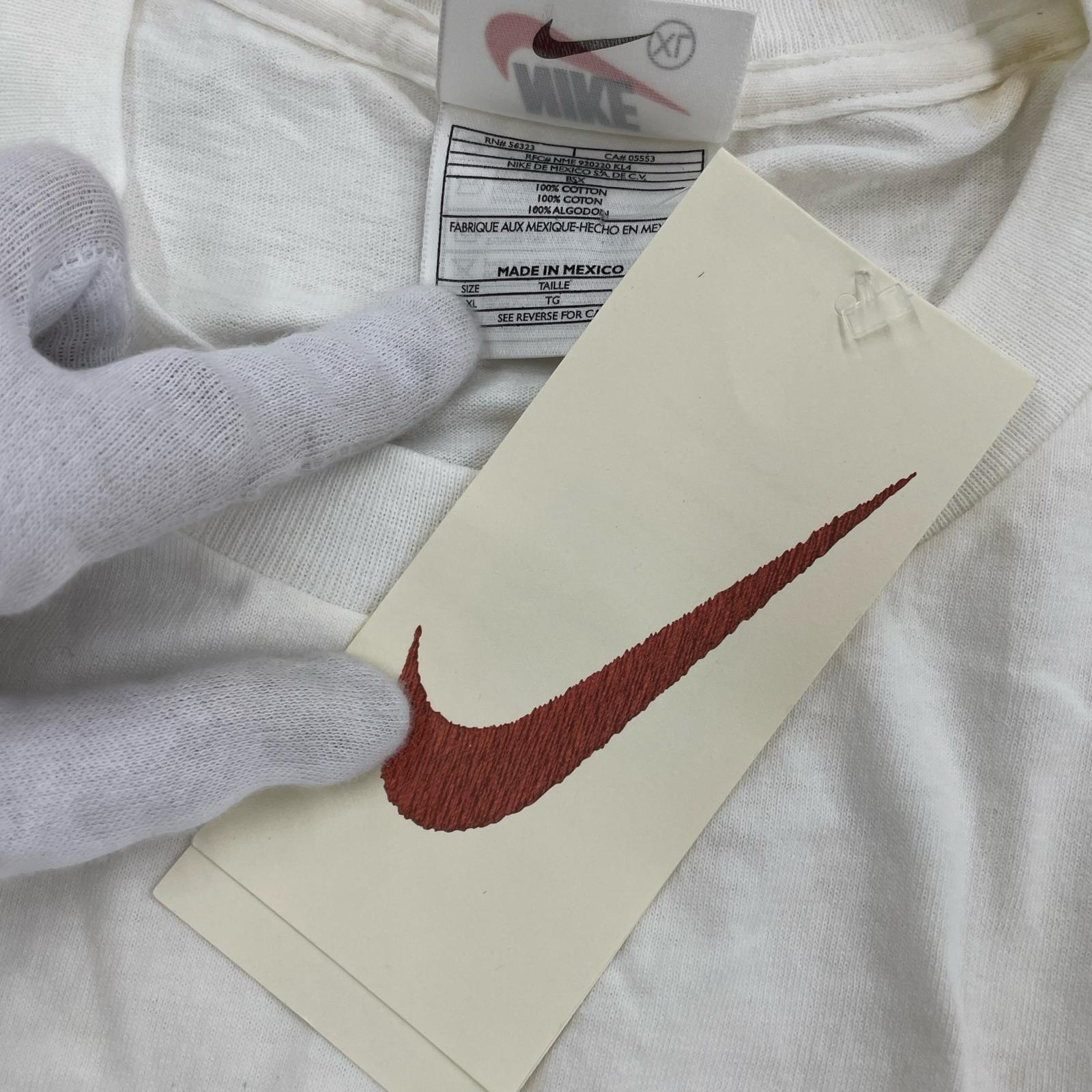 半袖Ｔシャツ NIKE 90s Dunk over the shoulder 青 (XL) ホワイト