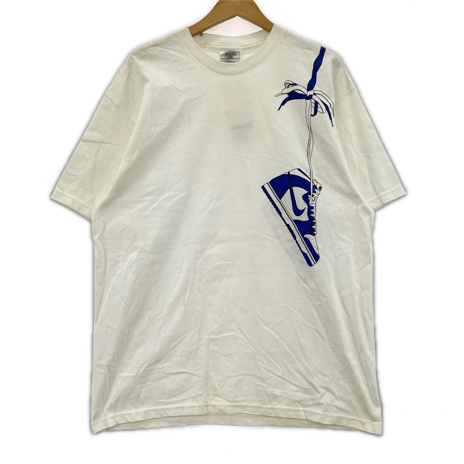 半袖Ｔシャツ NIKE 90s Dunk over the shoulder 青 (L) L ホワイト
