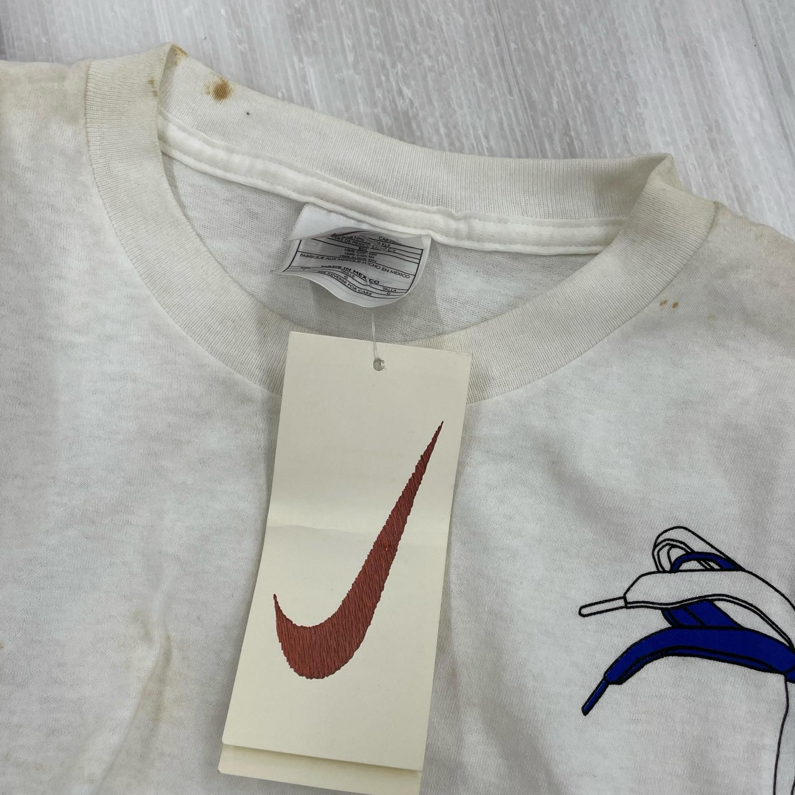 半袖Ｔシャツ NIKE 90s Dunk over the shoulder 青 (L) L ホワイト