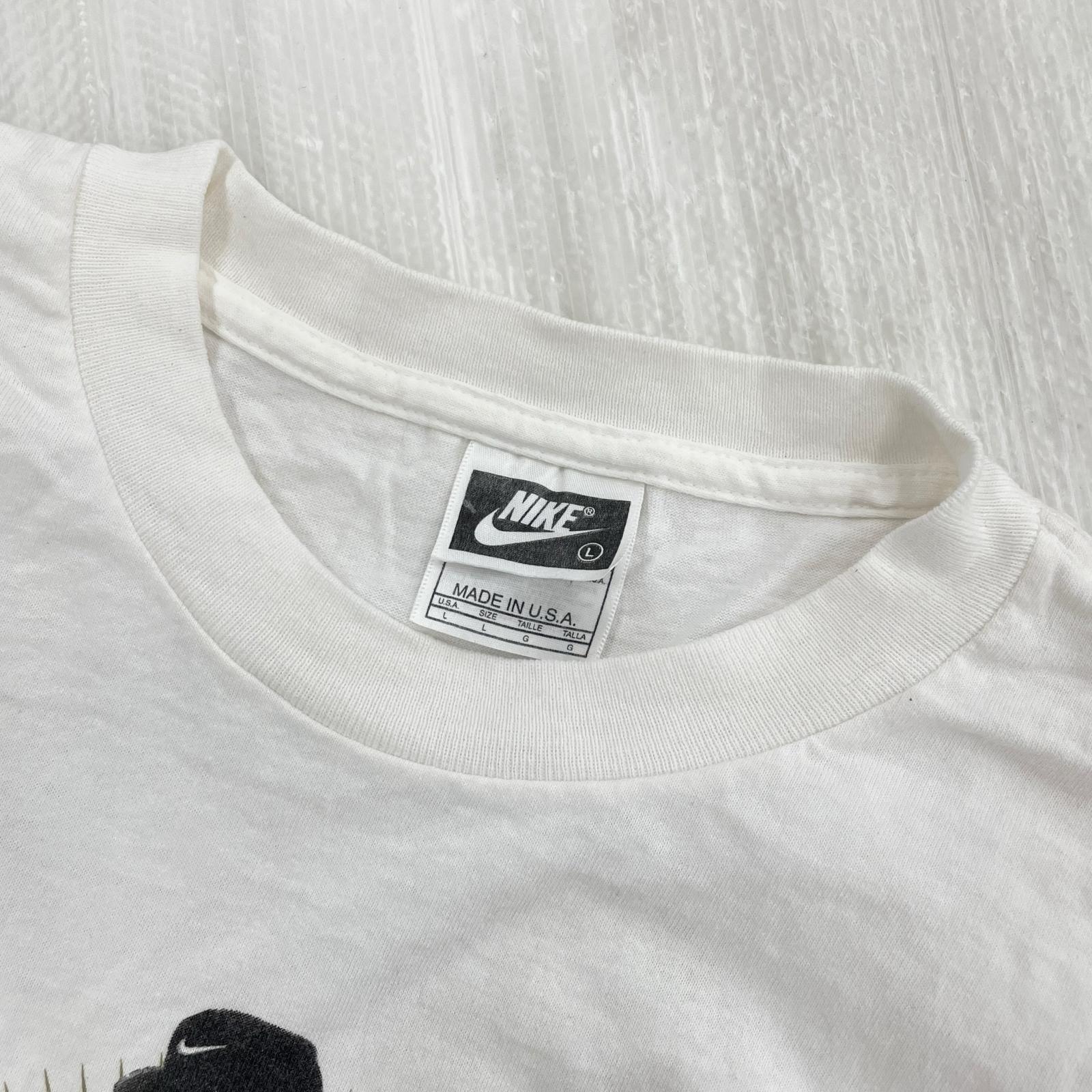 半袖シャツ NIKE 90s USA製 BASEBALL JORDAN (L) L ホワイト