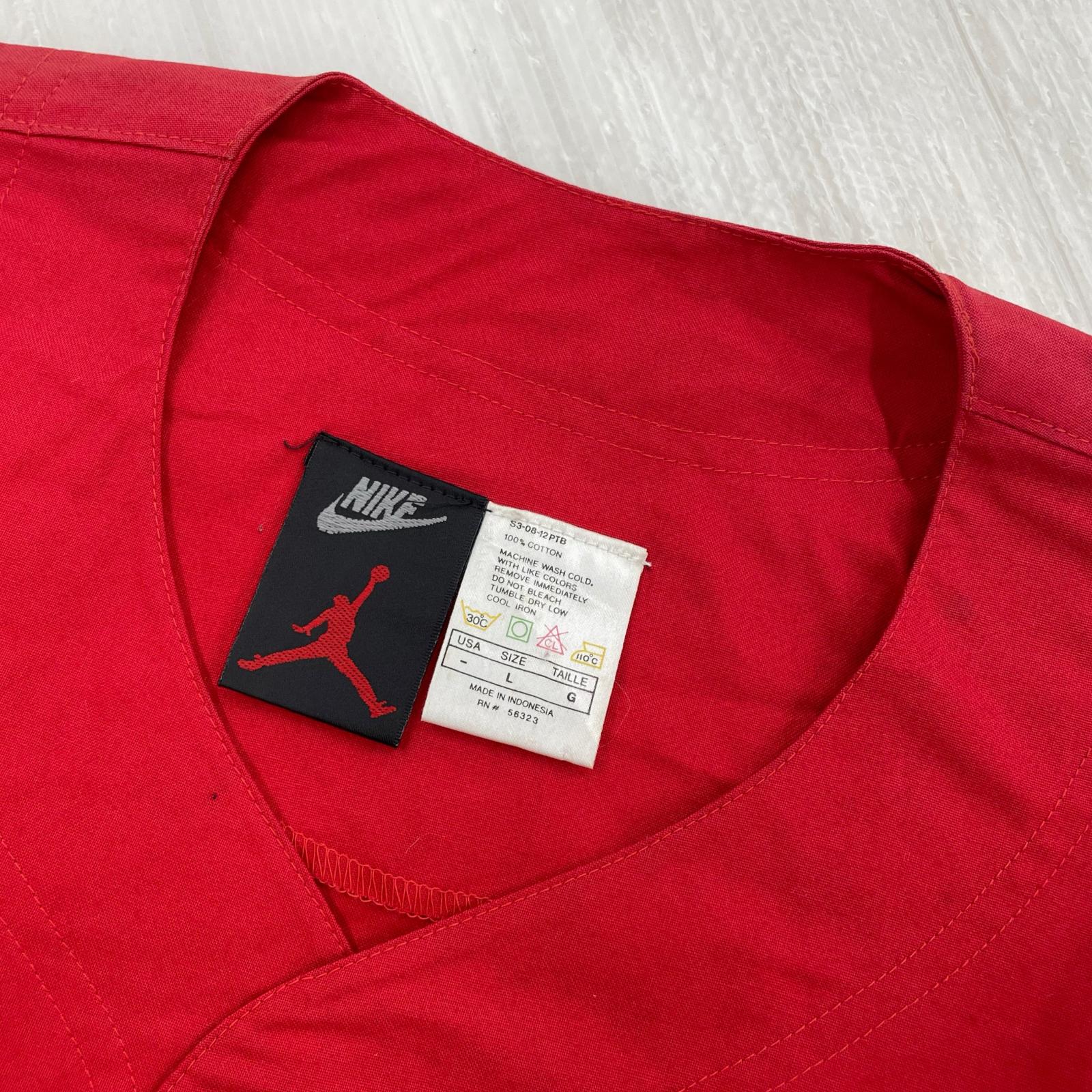 半袖Ｔシャツ 90s JORDAN ベースボールシャツ (L) L レッド