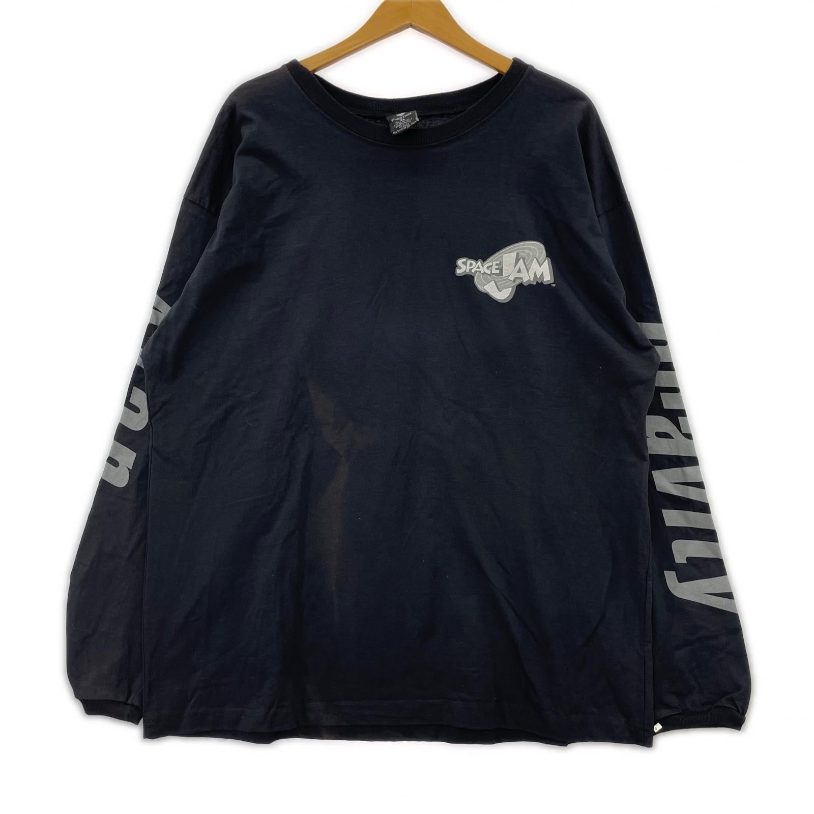 長袖Ｔシャツ 90s L/S TEE SPACE JAM×JORDAN 黒 (XL) ブラック