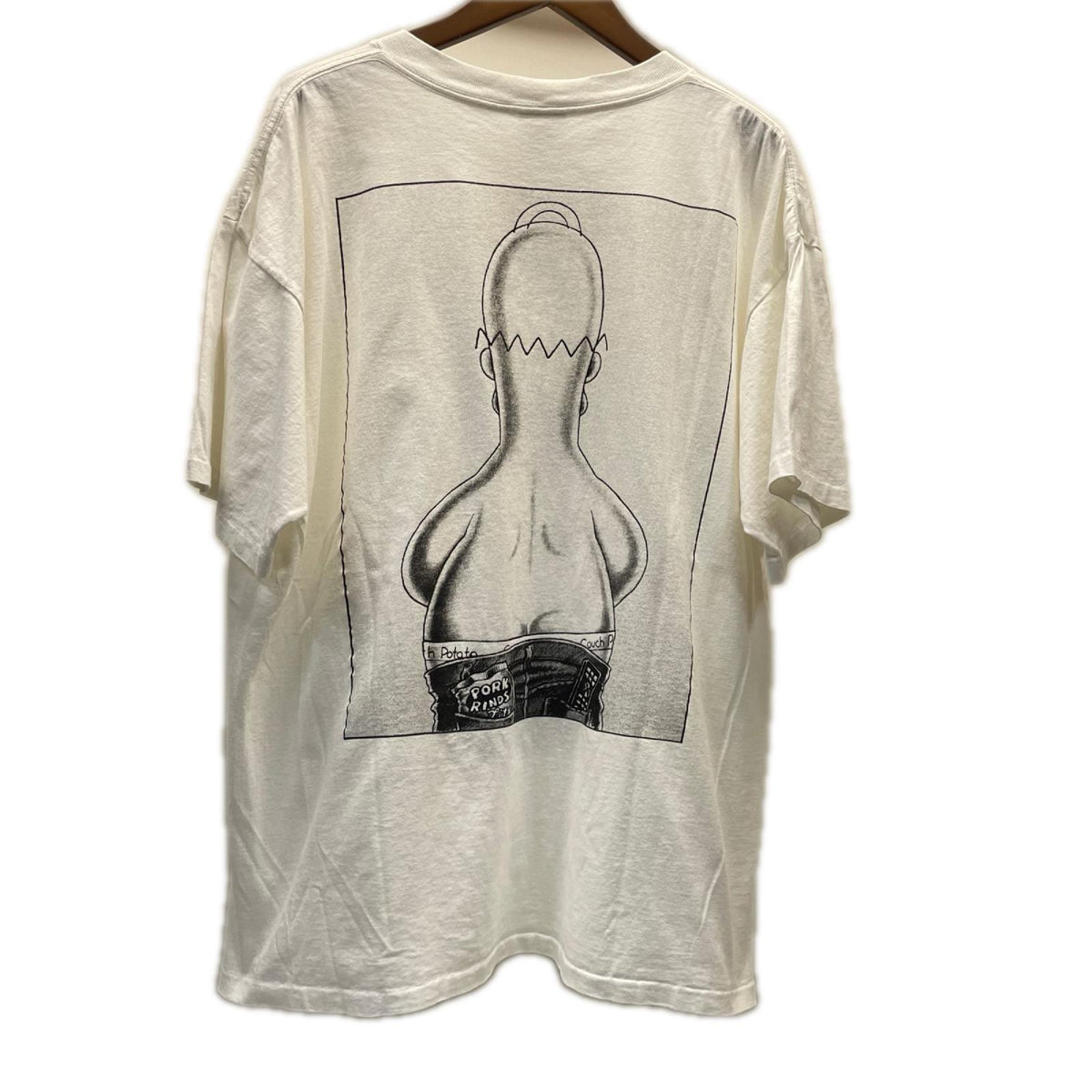 半袖Ｔシャツ 90s THE SIMPPONS Couch Potato Tシャツ1994年 TENNESSEE RIVER GOLDﾀｸﾞ LL