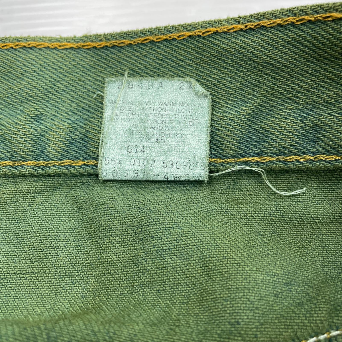 パンツ 550/RELAXED FIT/後染め/緑 グリーン