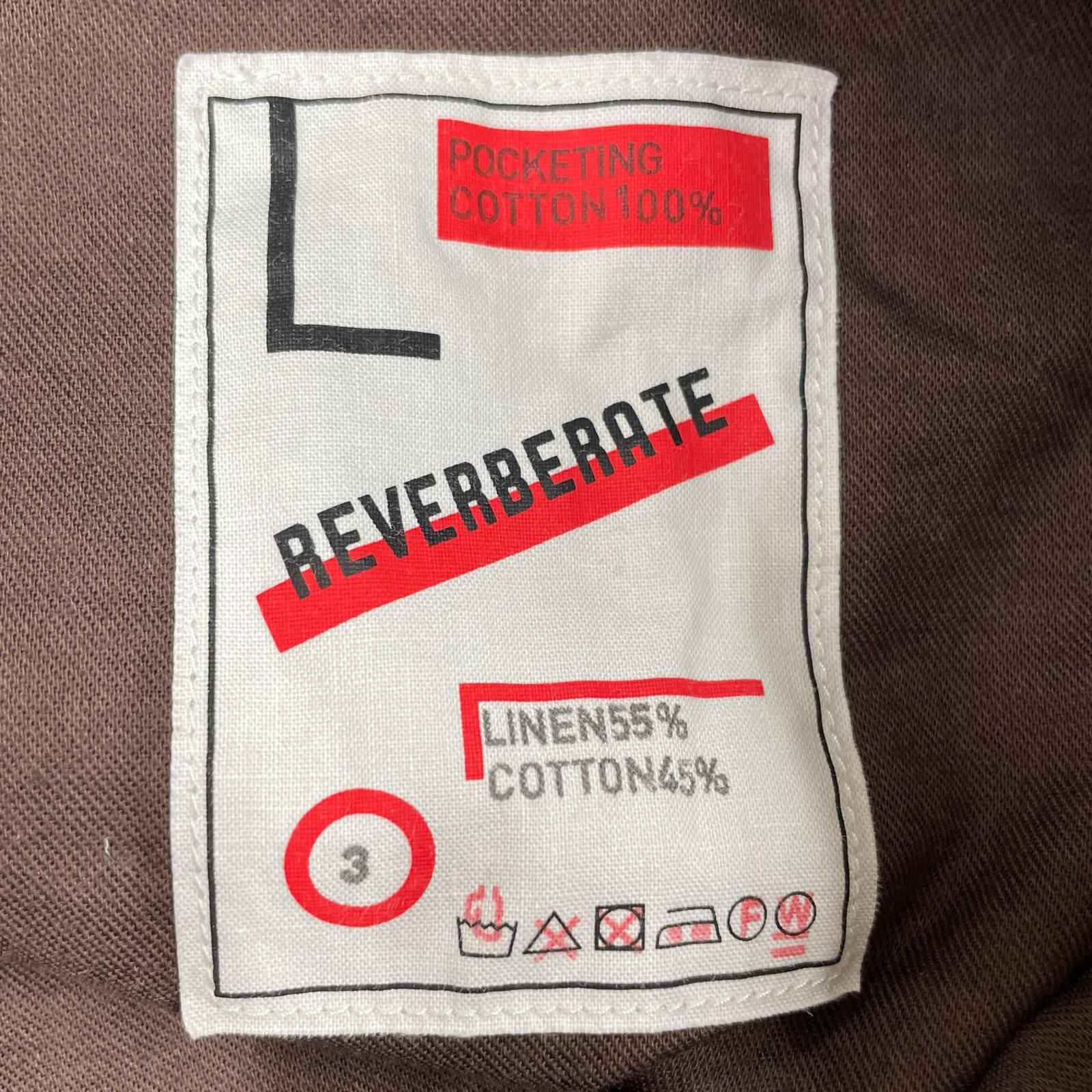 パンツ reverberate ベルテッドトラウザーズパンツ 3 ブラウン