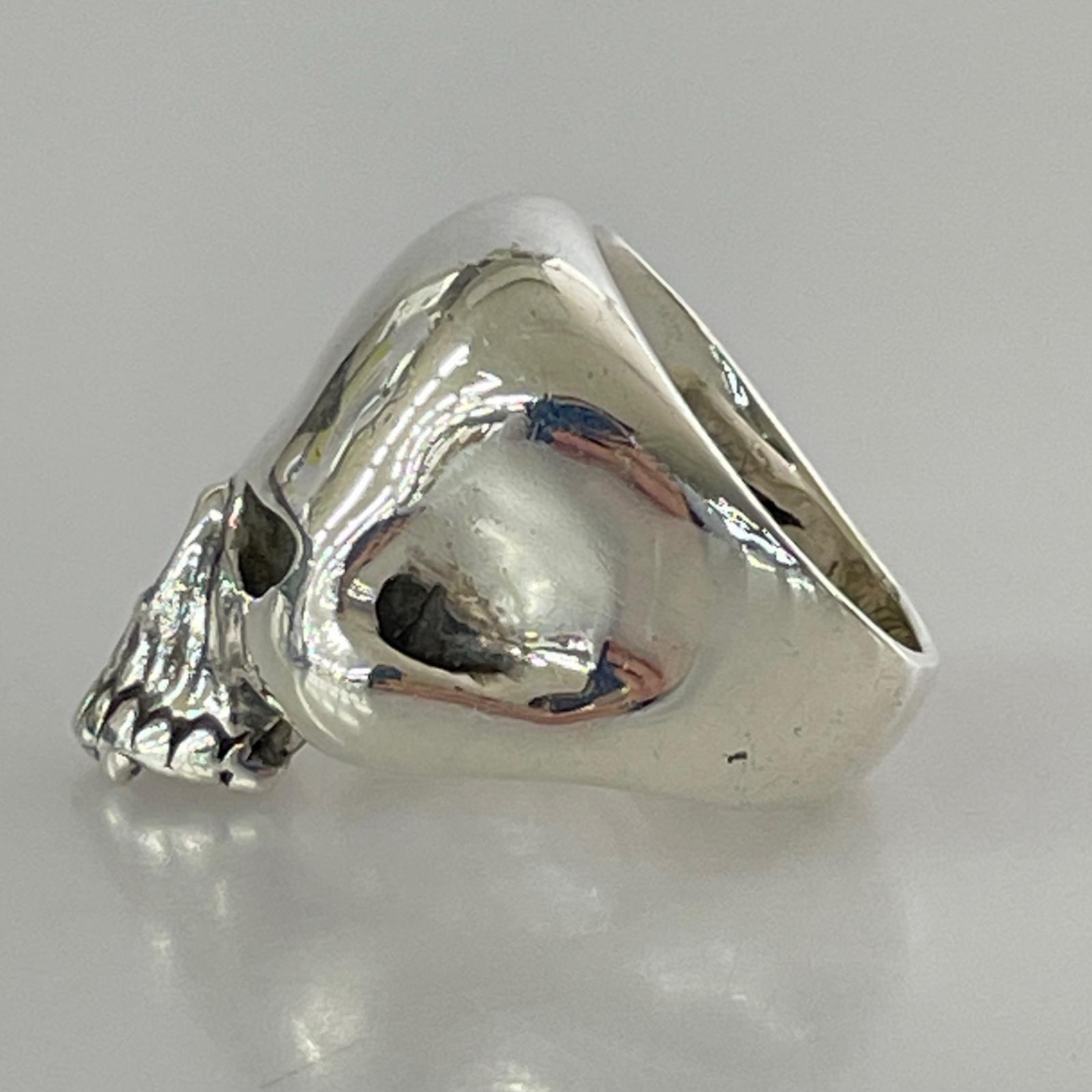 リング・指輪 CRAZY PIG EVIL SKULL RING- シルバー