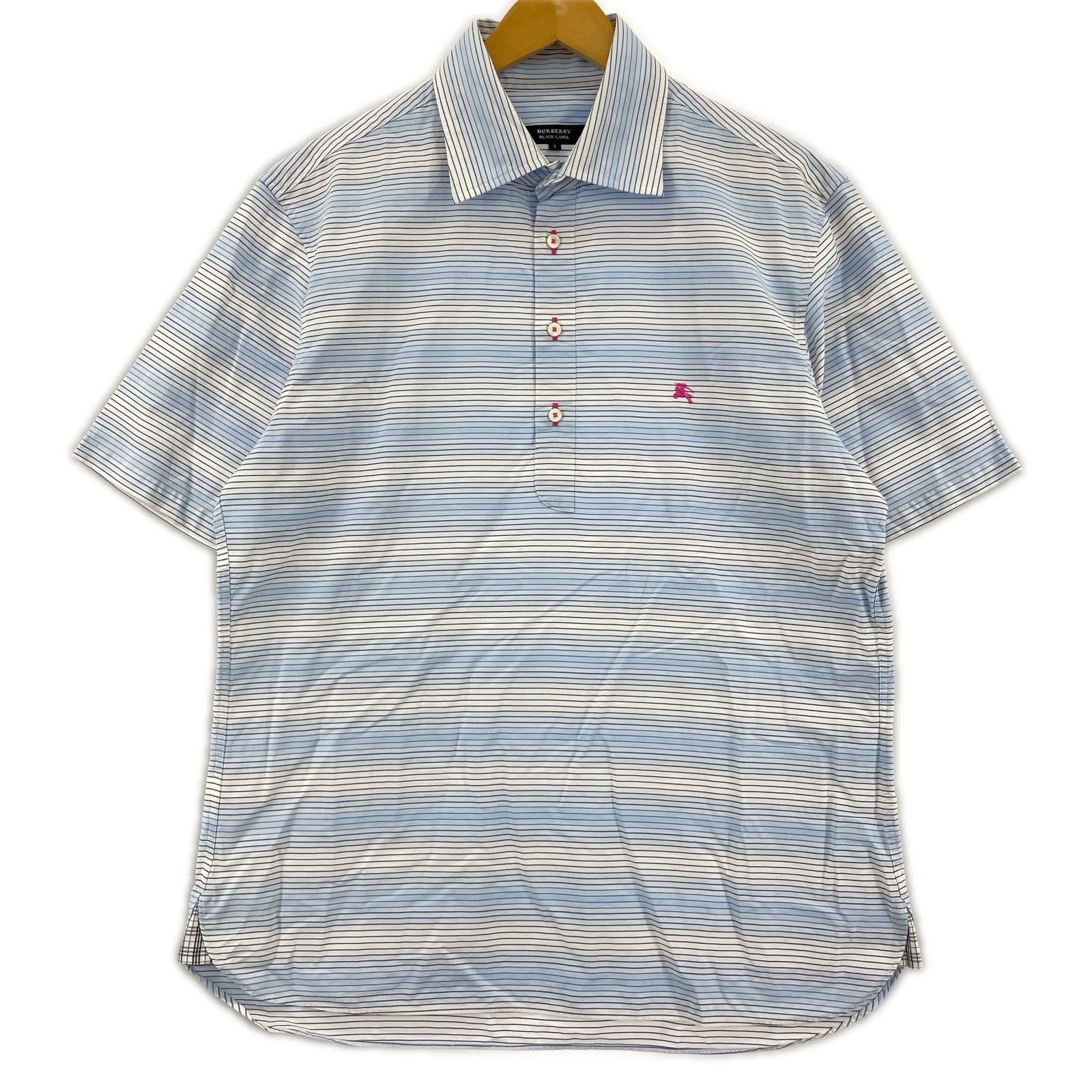 半袖シャツ BURBERRY BLACK LABEL ストライプ半袖シャツ 3