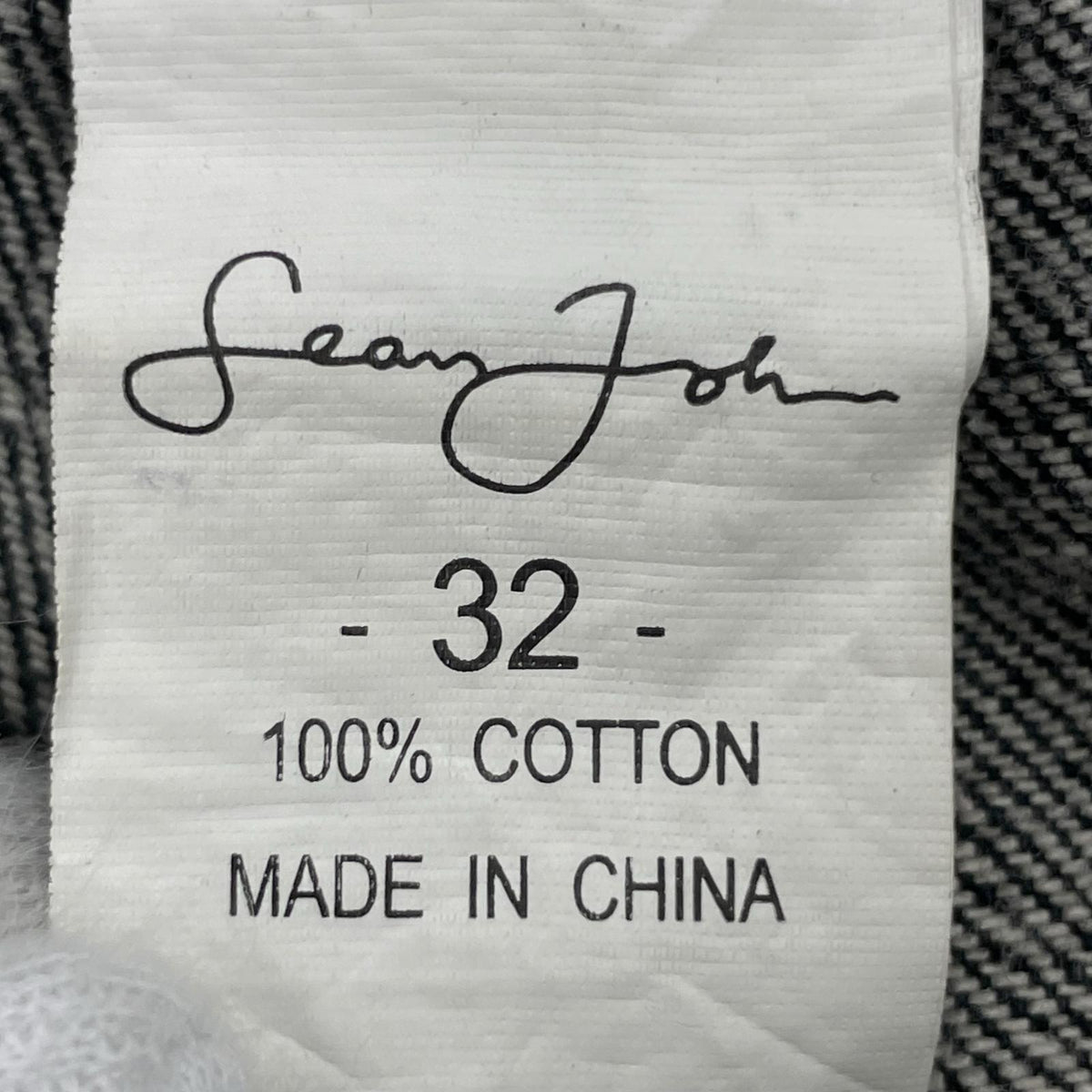 デニムパンツ Sean John ロゴ刺繍 バギーデザインデニム 32 32