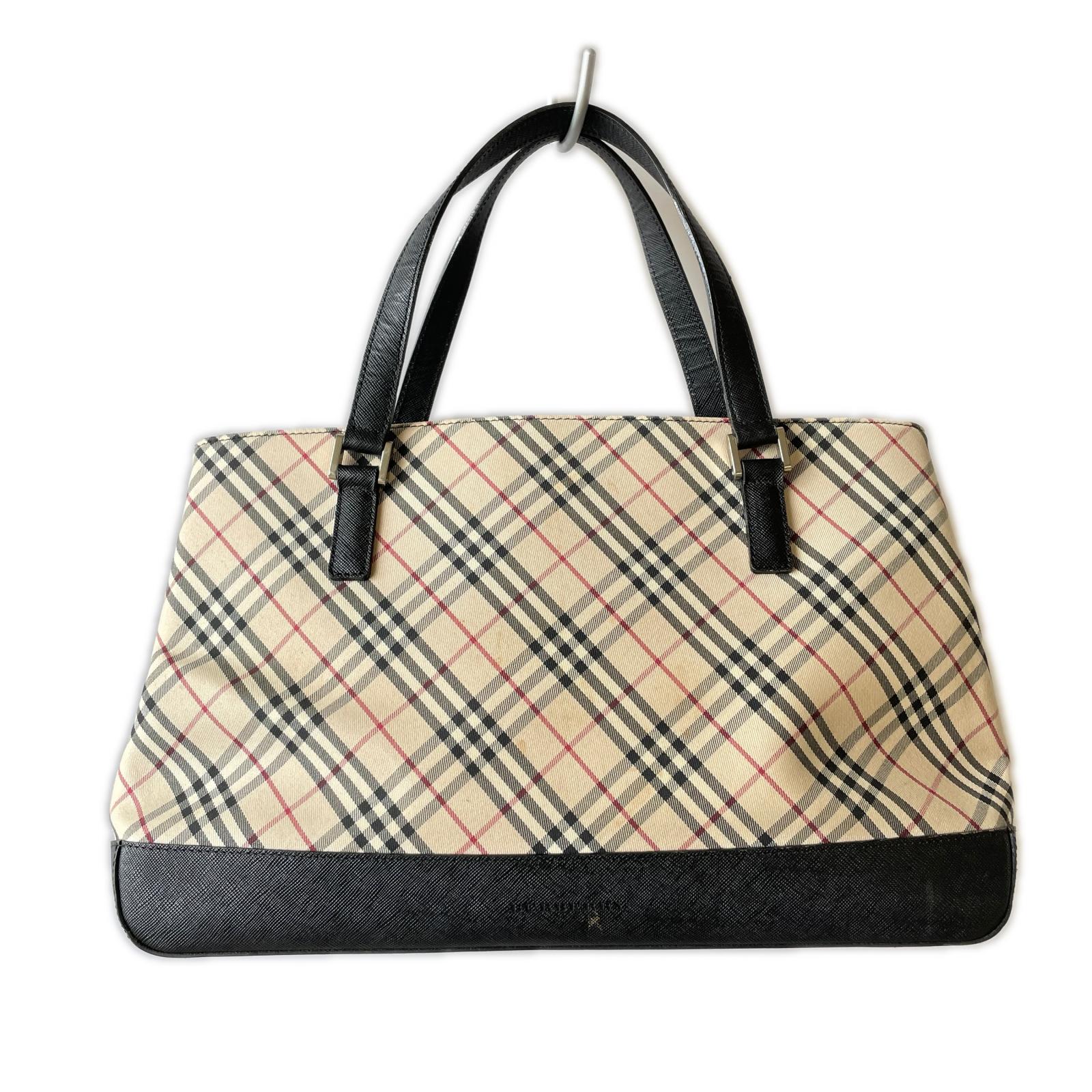 ハンドバッグ ノバチェック ベージュ