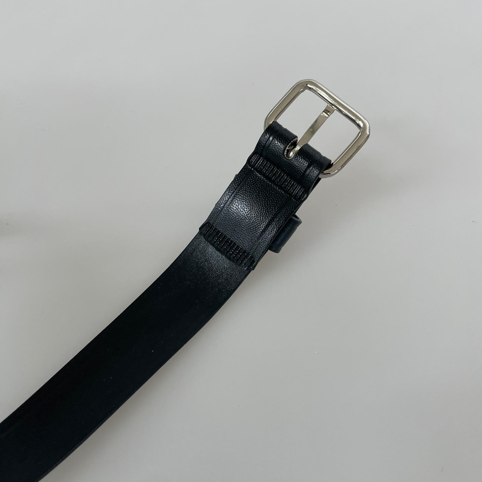 その他アクセサリー レザーナローベルト　黒　73 ブラック