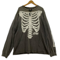 長袖Ｔシャツ SAINT MICHAEL VLONE BONE L/S TEE L グレー