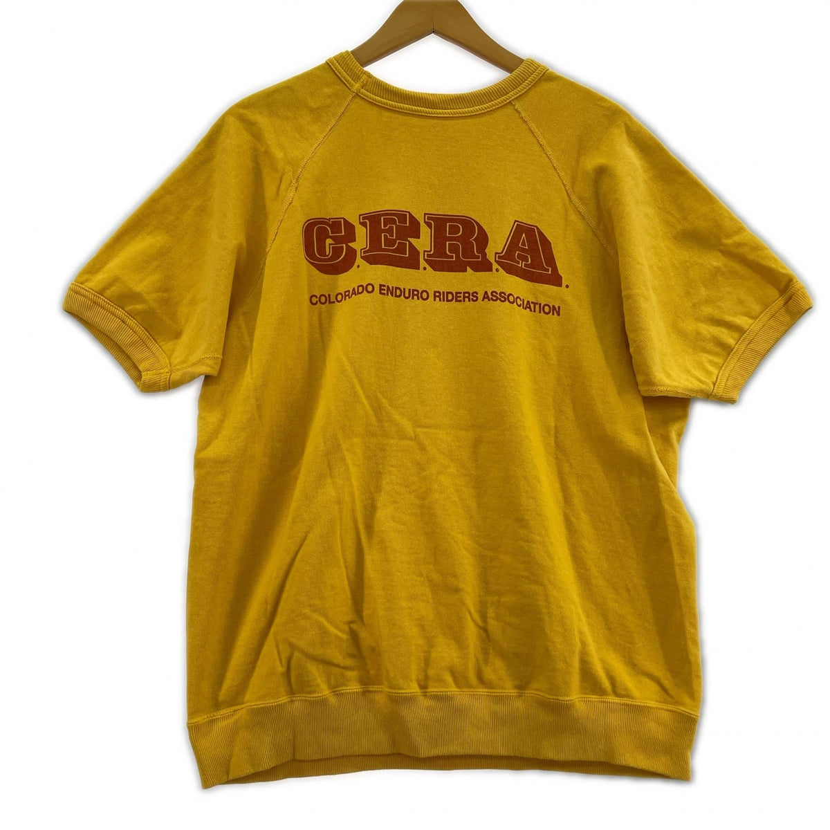 半袖Ｔシャツ CERAプリント 半袖スウェット イエロー L イエロー