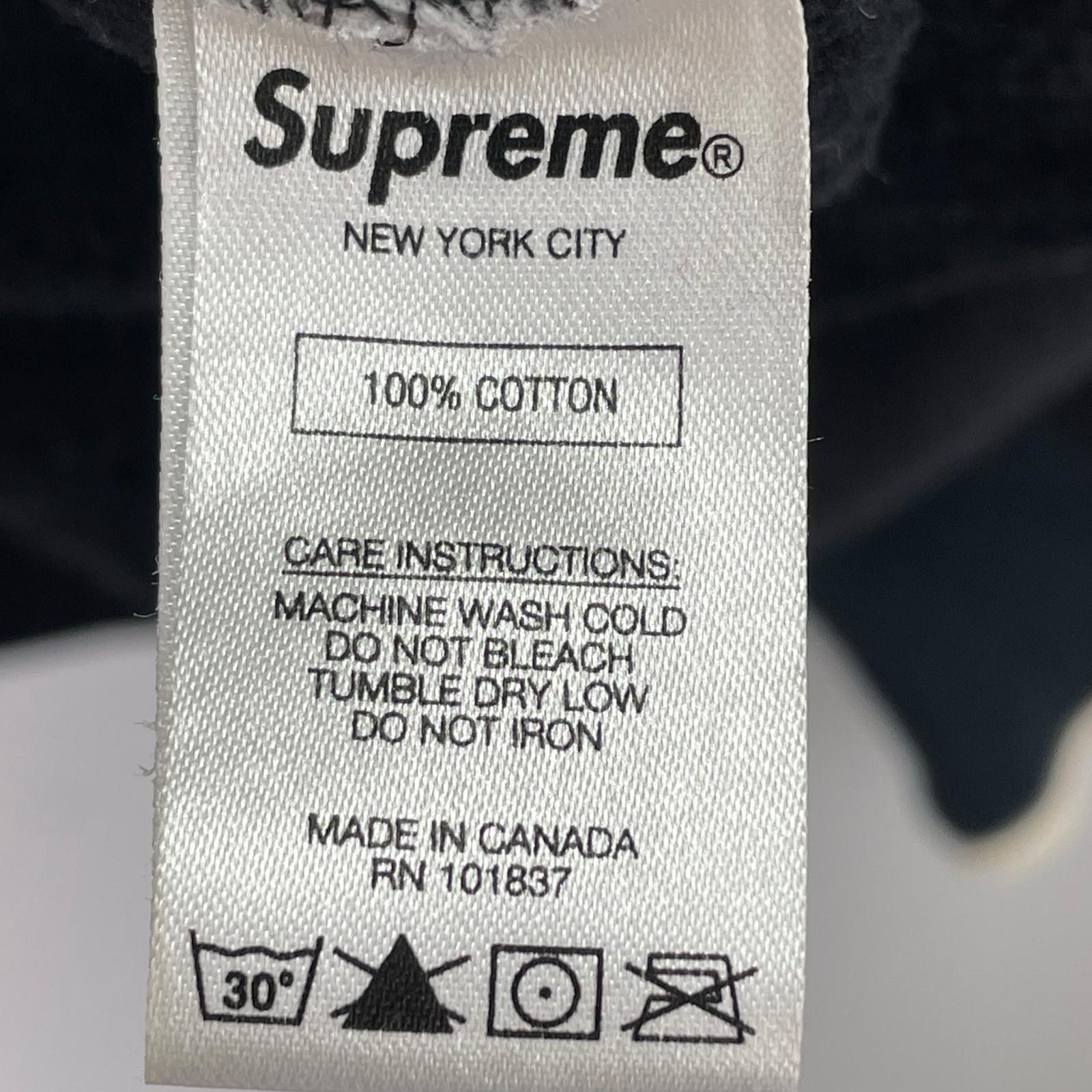 パーカー Supreme 17SS Chest Twill Tape Hooded Sweatshirt L ブラック