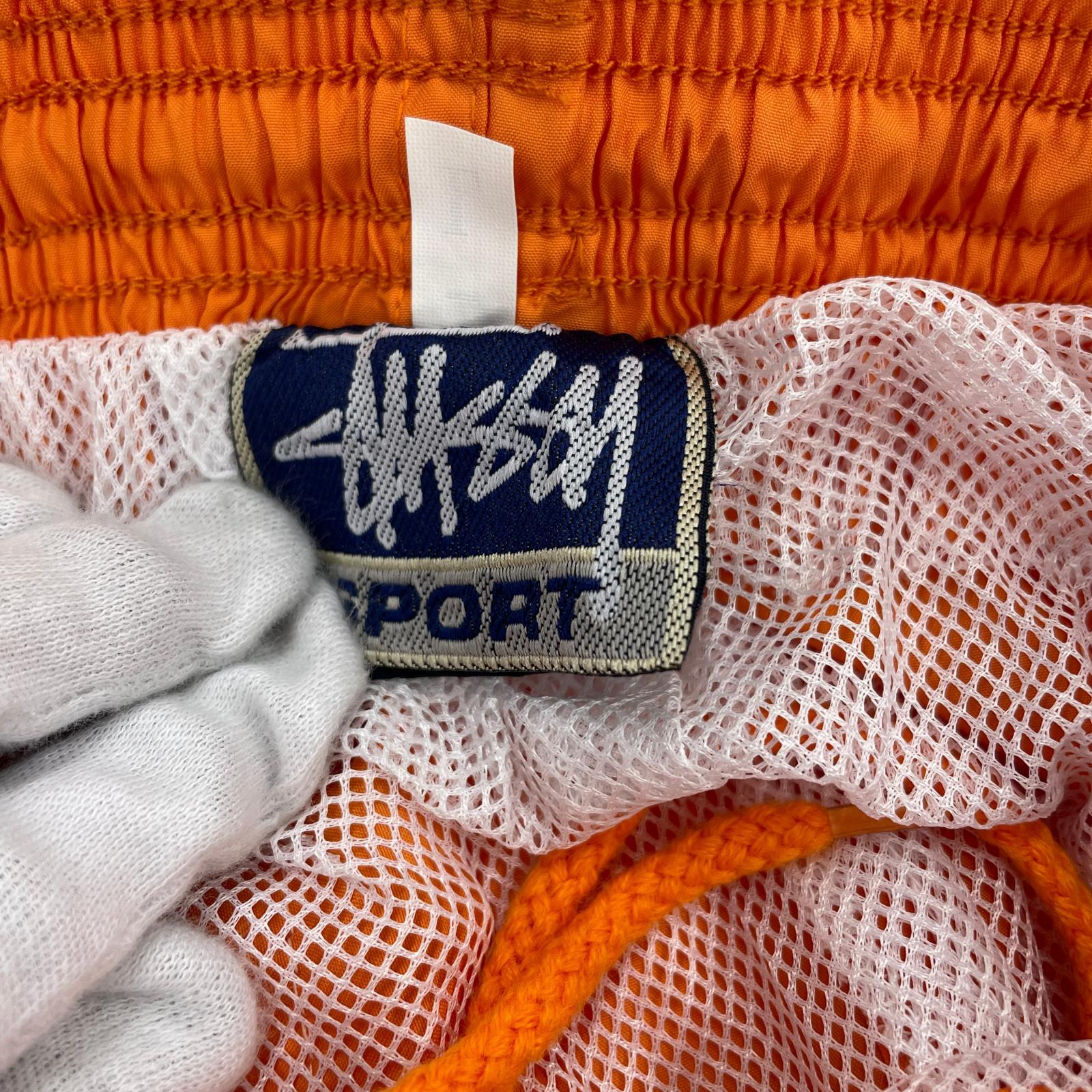パンツ STUSSY SPORT 90s ナイロン オレンジ L オレンジ