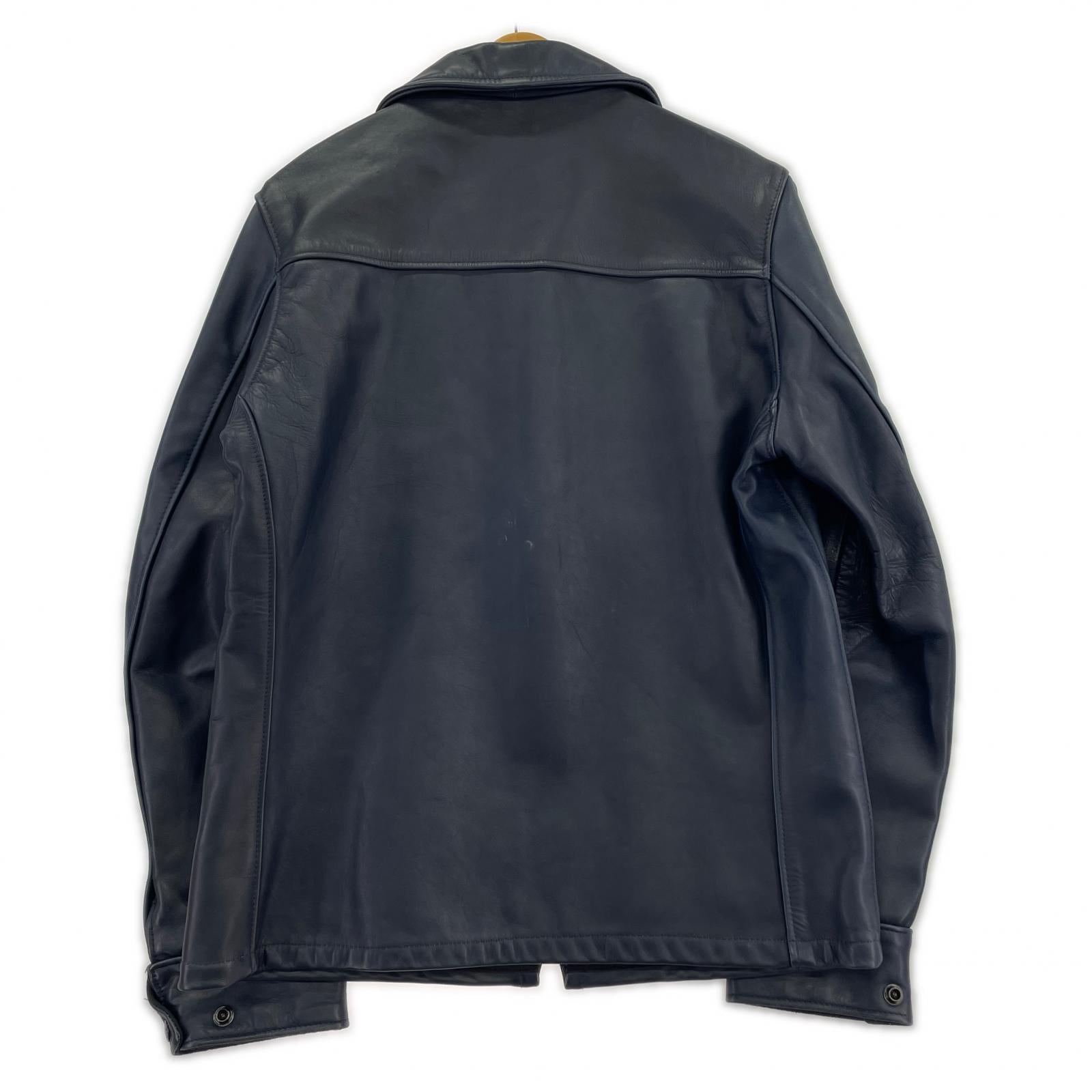 ライダースジャケット schott BEAUTY&YOUTH別注 シングルライダースジャケット 40 ネイビー