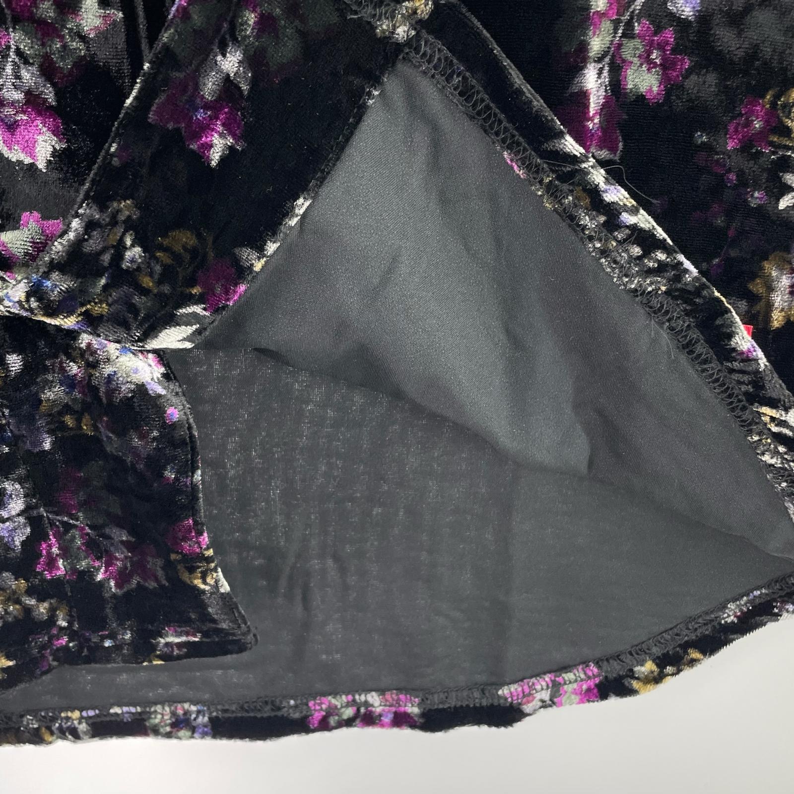 半袖シャツ Supreme Floral Velour Baseball Jersey L Black L ブラック
