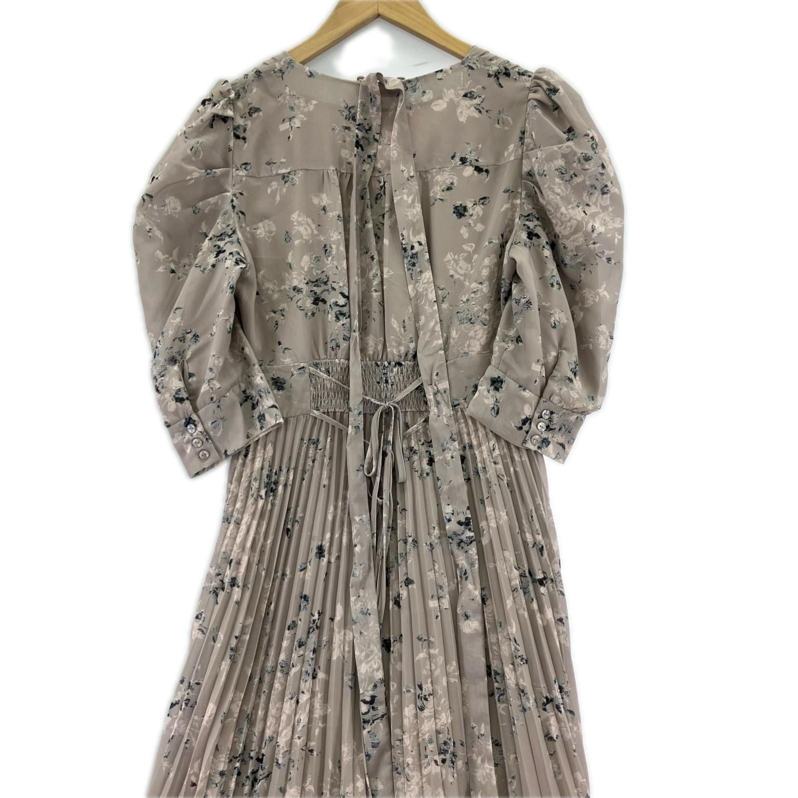 ワンピース 25AW/Sustinaﾌﾟﾘｰﾂﾌﾟﾘﾝﾄﾜﾝﾋﾟｰｽ/GRY/1 グレー