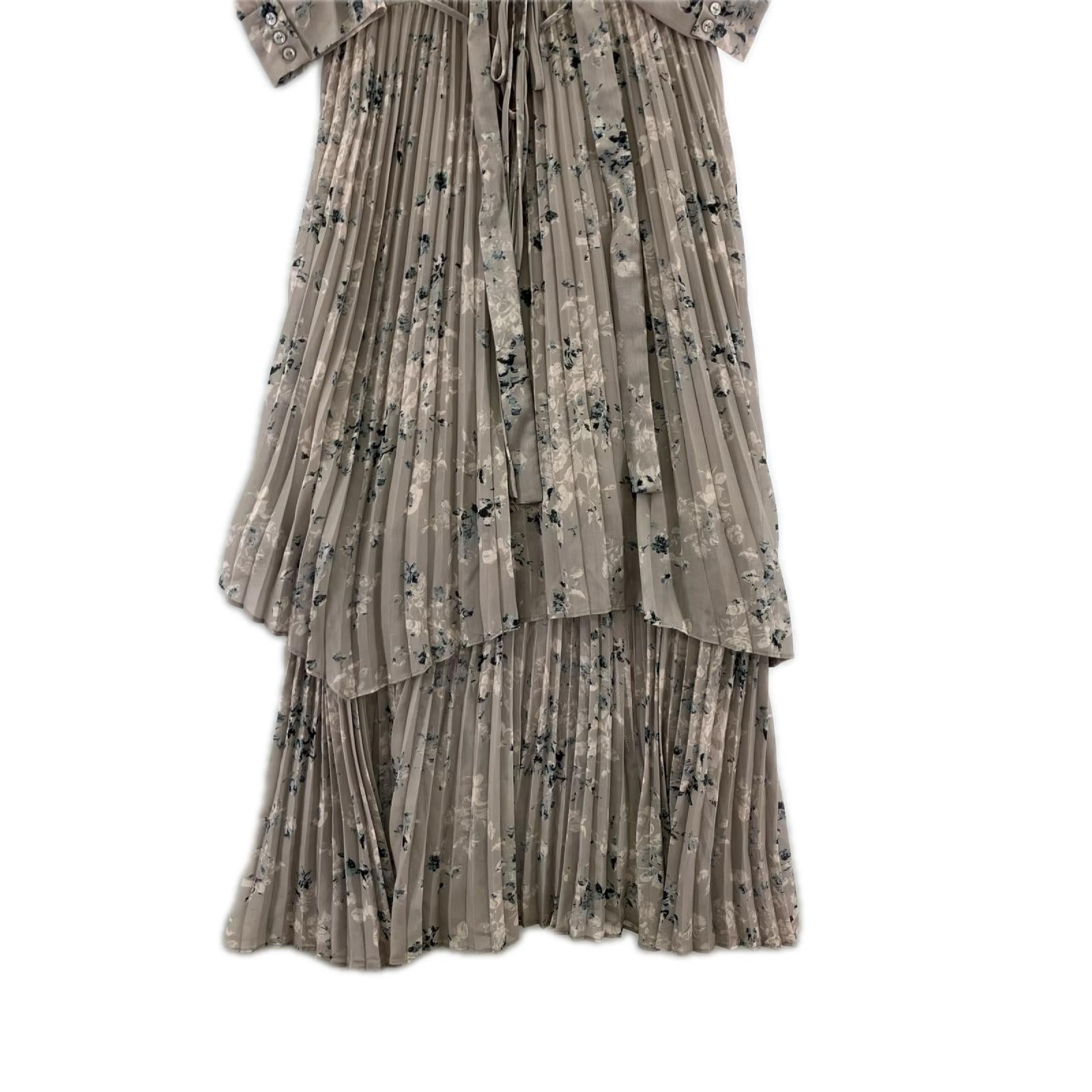 ワンピース 25AW/Sustinaﾌﾟﾘｰﾂﾌﾟﾘﾝﾄﾜﾝﾋﾟｰｽ/GRY/1 グレー