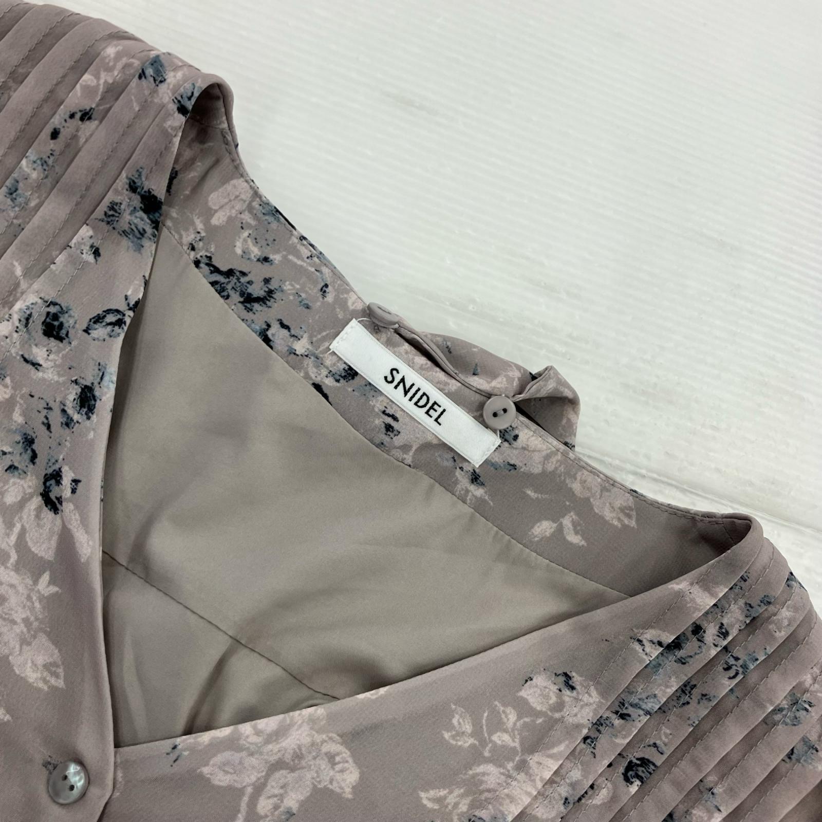 ワンピース 25AW/Sustinaﾌﾟﾘｰﾂﾌﾟﾘﾝﾄﾜﾝﾋﾟｰｽ/GRY/1 グレー