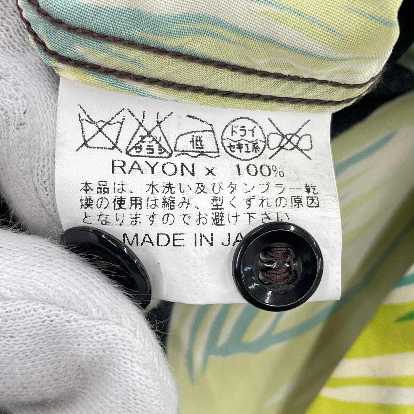 半袖シャツ aloha kanaka アロハシャツ 黒 (M) M ブラック