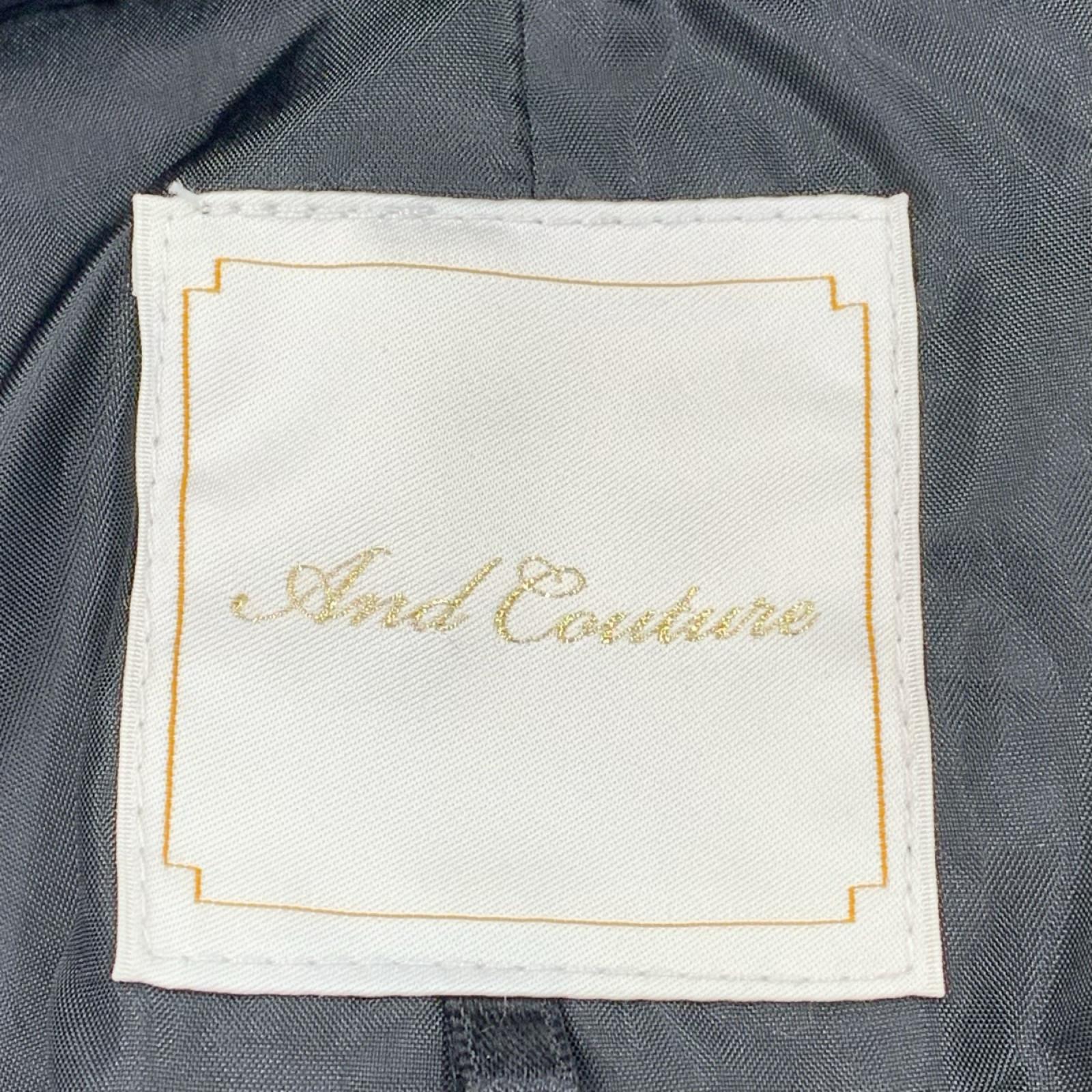 ダウンジャケット And Couture ダウンコート ブルーフォックス 38 ブラック