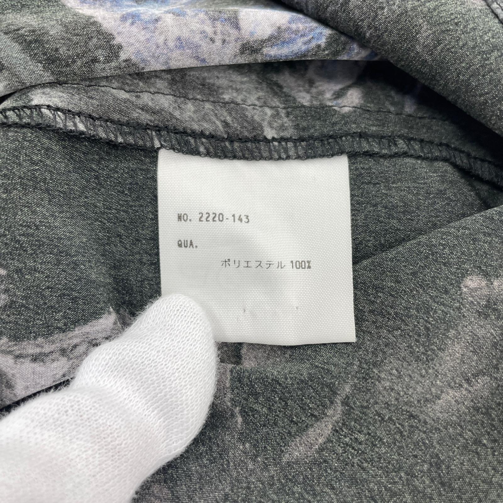 長袖シャツ 17ss 花柄 パジャマシャツ 44 44 ブラック