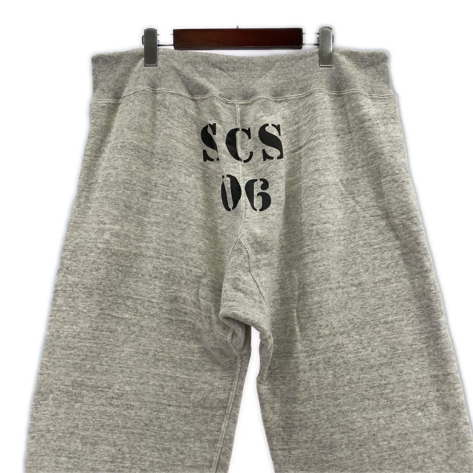 パンツ WAREHOUSE GLUCKOW ステシルプリント スウェットパンツ L グレー L グレー