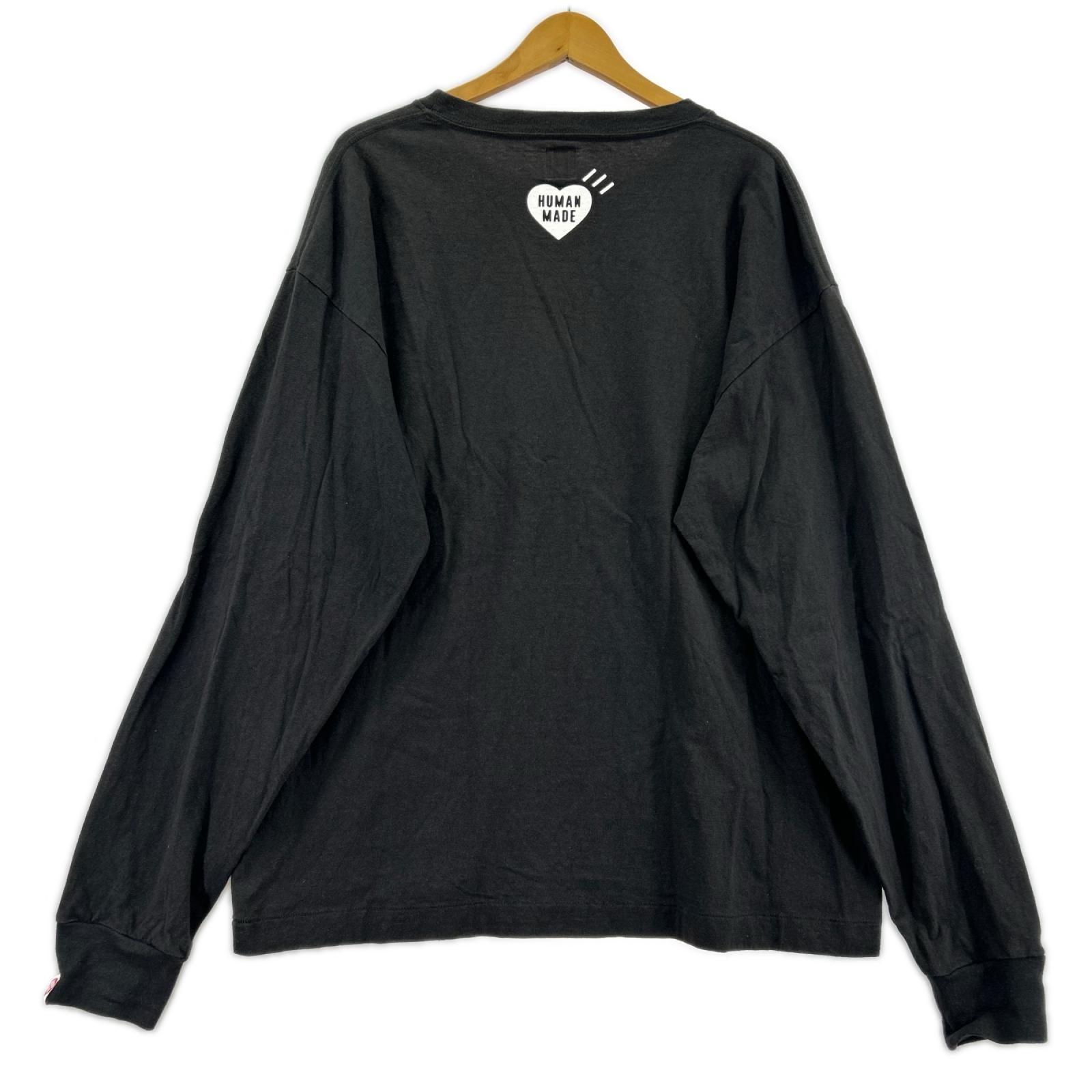 長袖Ｔシャツ ｱﾆﾏﾙﾌﾟﾘﾝﾄTee XL ﾌﾞﾗｯｸ ブラック