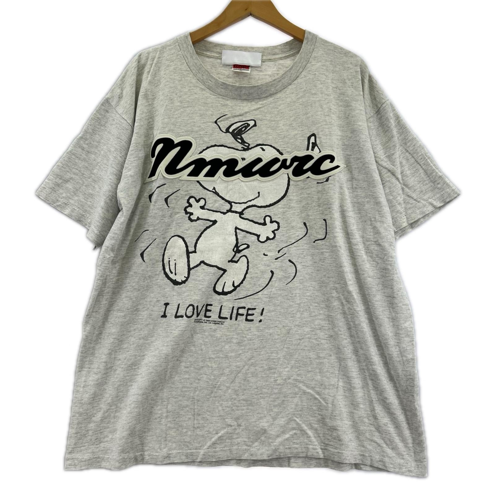 半袖Ｔシャツ neonsign Snoopy XL ｸﾞﾚ- グレー