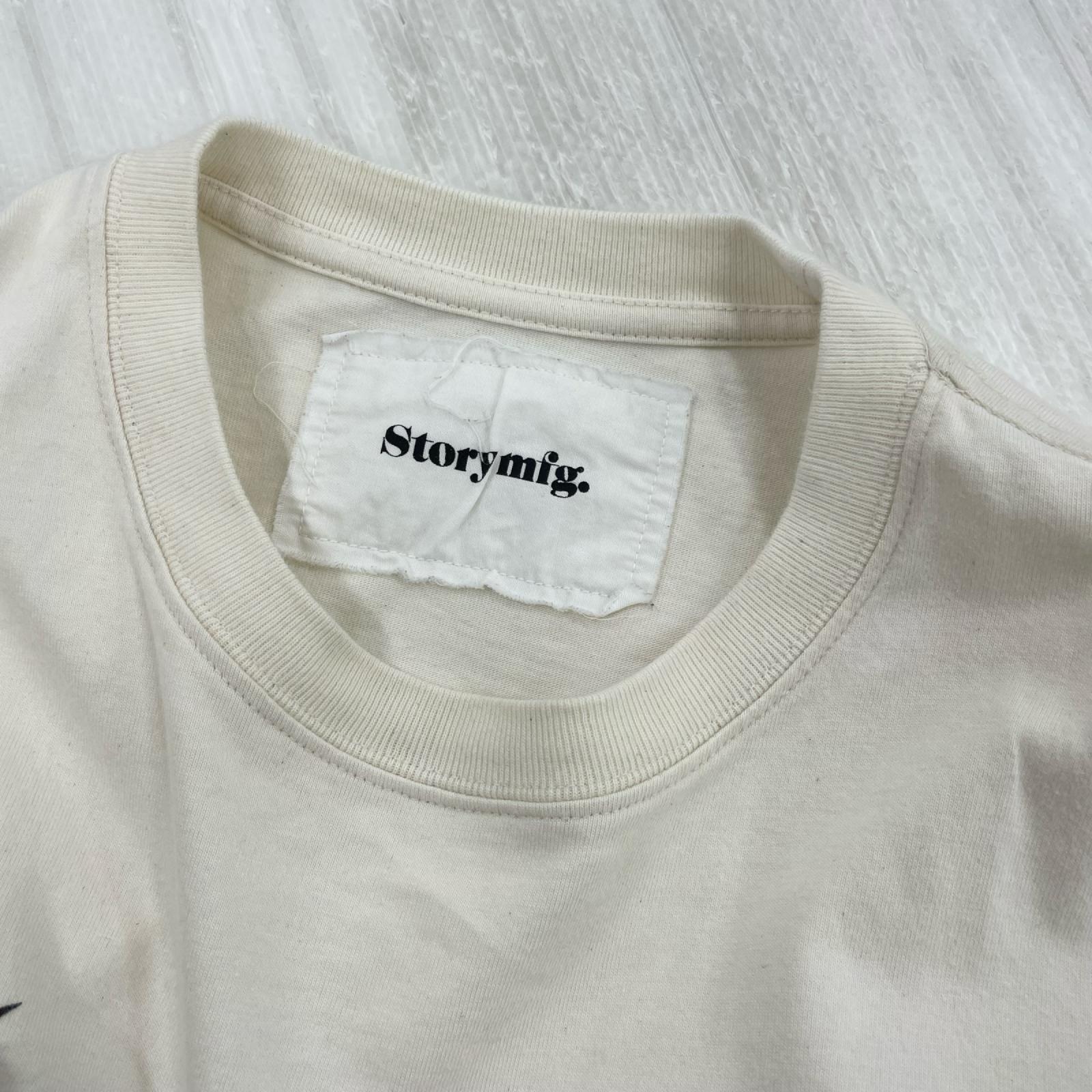 長袖Ｔシャツ Story mfg ｶﾚﾝﾀﾞｰｸﾞﾗﾌｨｯｸ S ホワイト