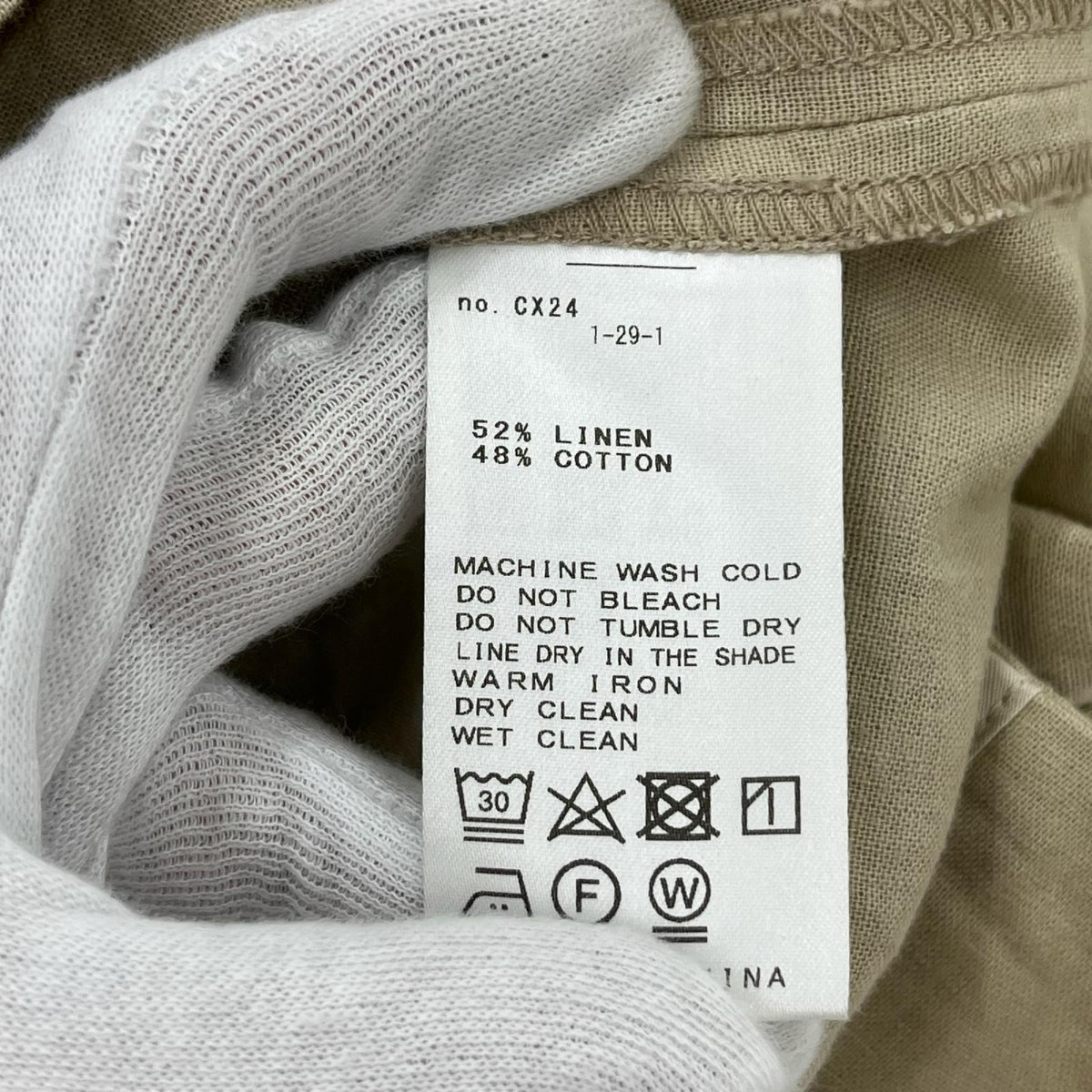 ジャケット SLOBE IENA ﾘﾈﾝﾌﾞﾚﾝﾄﾞﾀﾞﾌﾞﾙﾌﾞﾚｽﾄｼﾞｬｹｯﾄ ベージュ