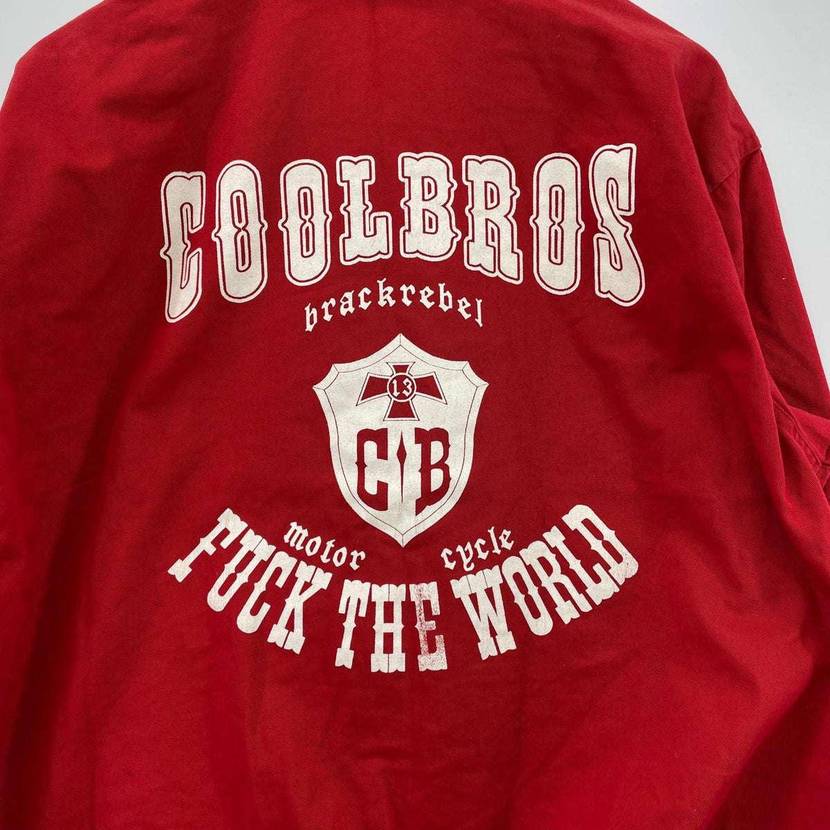 ジャケット COOLBROS 　BLACK REBEL　（L) L レッド