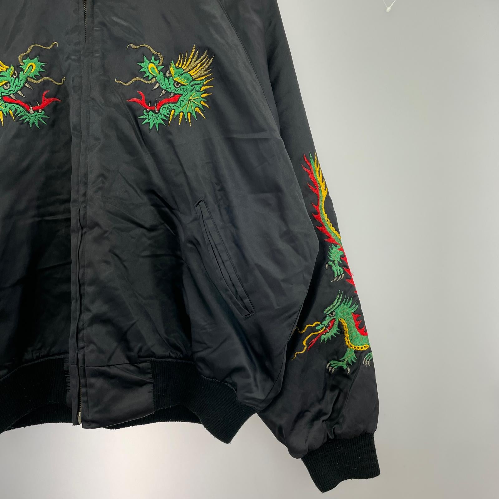 ブルゾン First Shop　ファースト商会　スカジャン（L) L ブラック