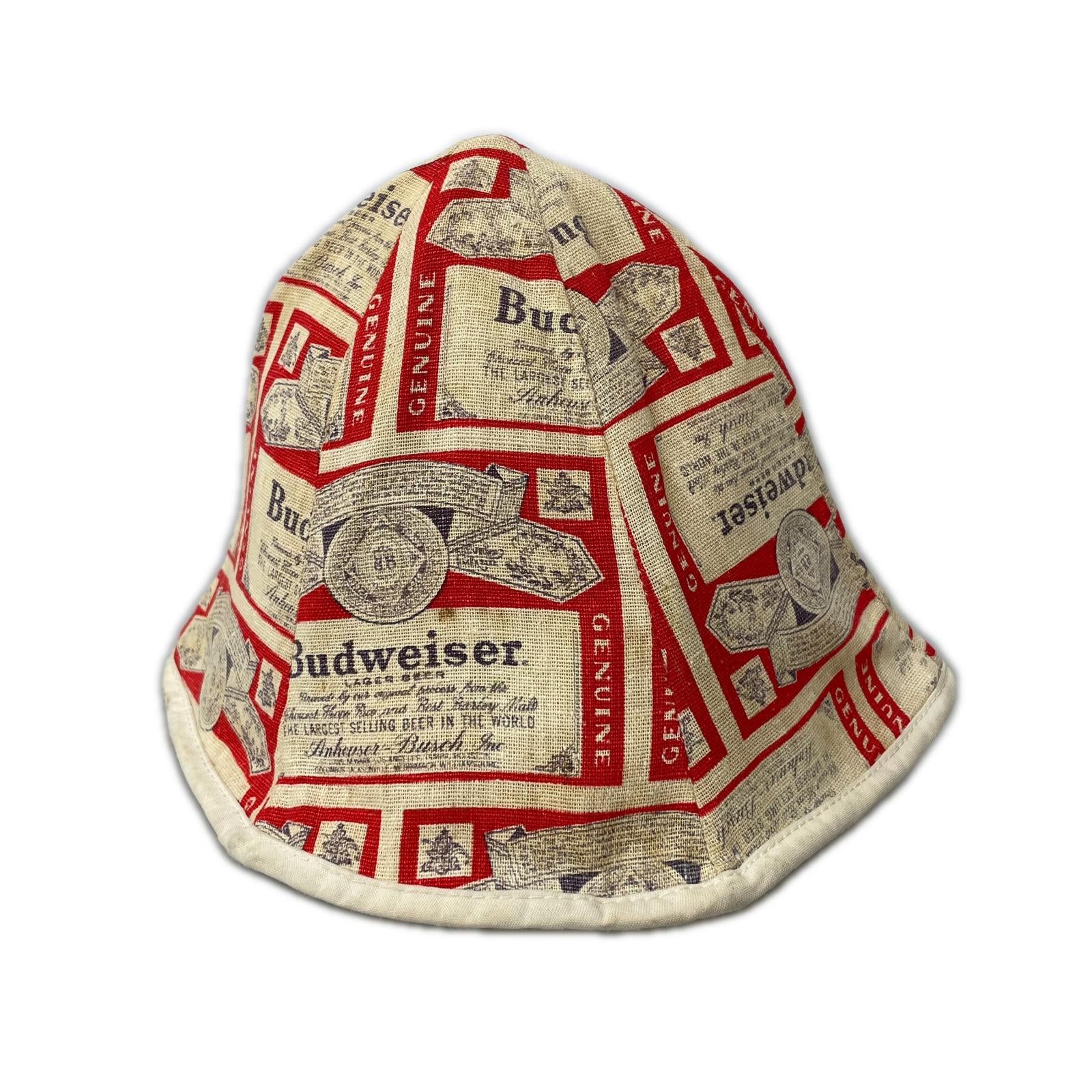 ハット Budweiser 総柄ハット ベージュ