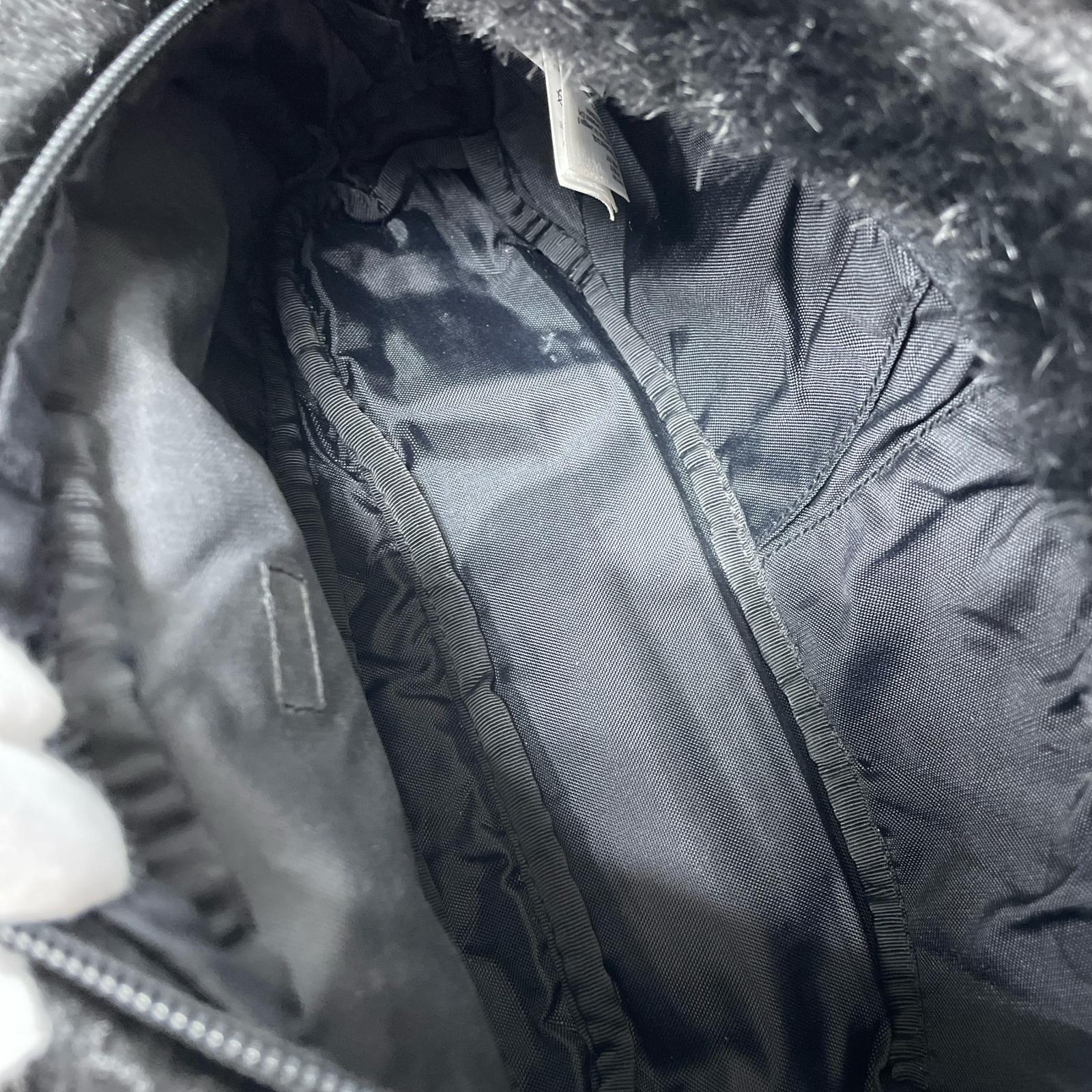 ボディバッグ THE NORTH FACE Faux Fur Waist Bag 黒 ブラック