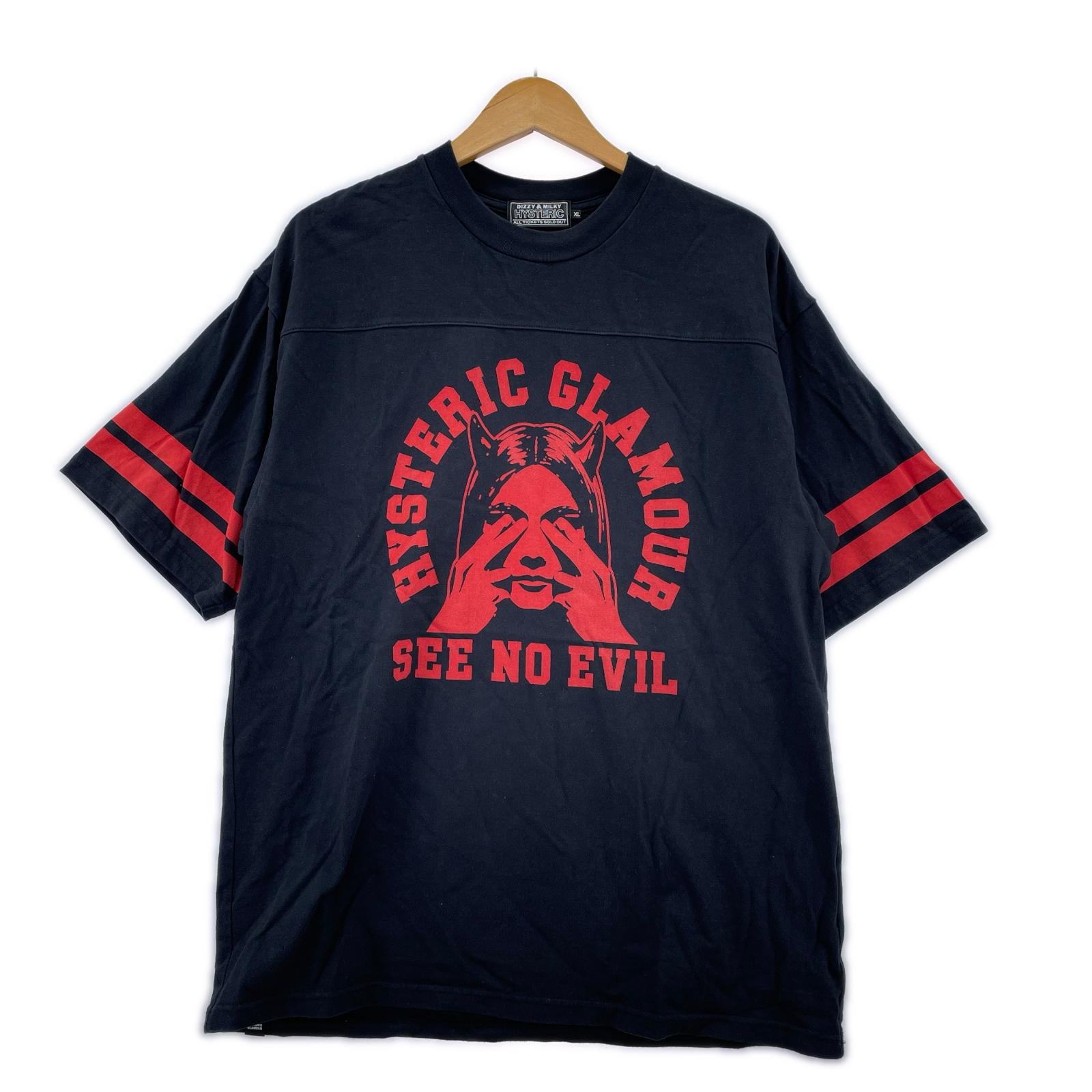 半袖Ｔシャツ SEE NO EVIL 黒 XL ブラック