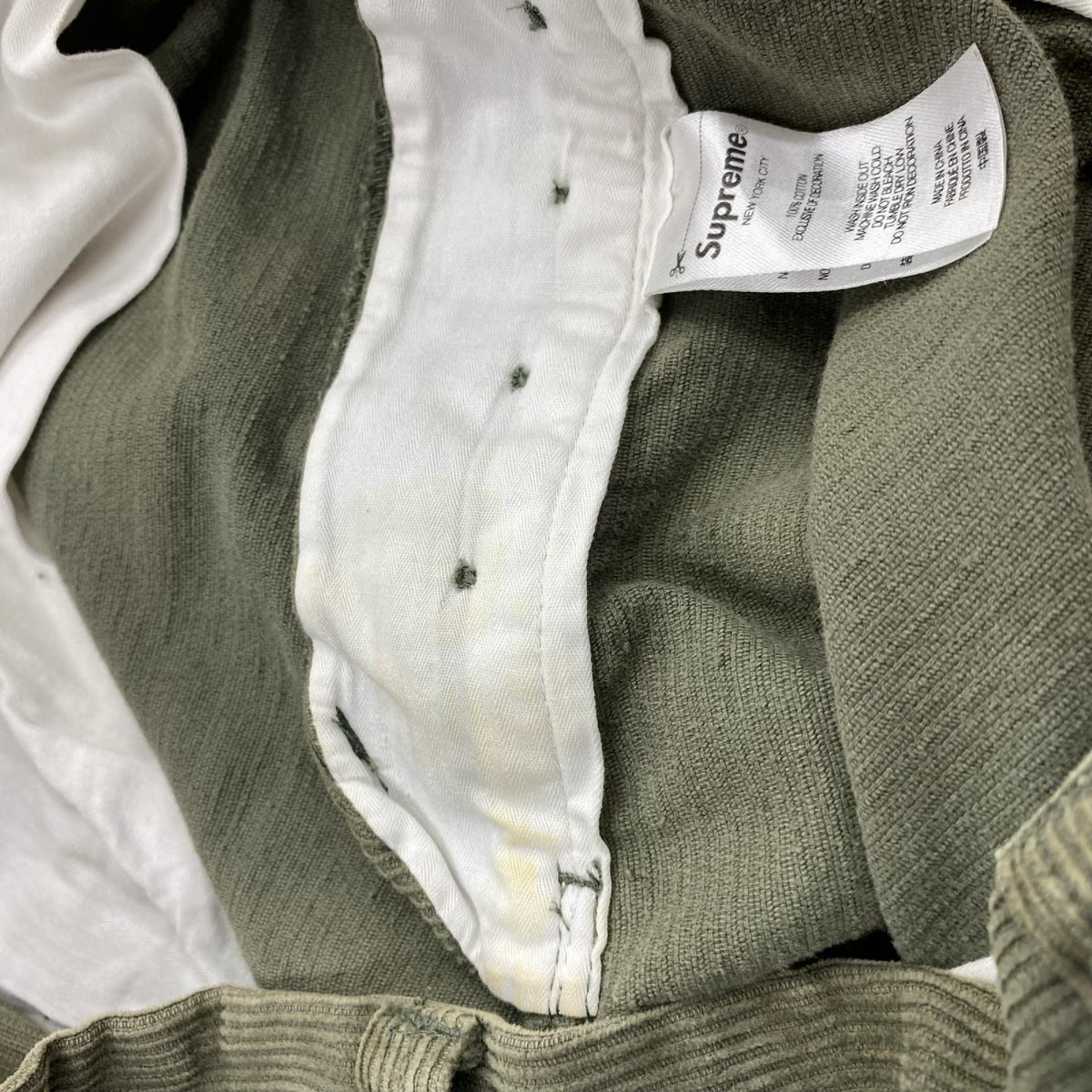 パンツ 21AW Gonz Corduroy Chino Pant 緑 36 グリーン